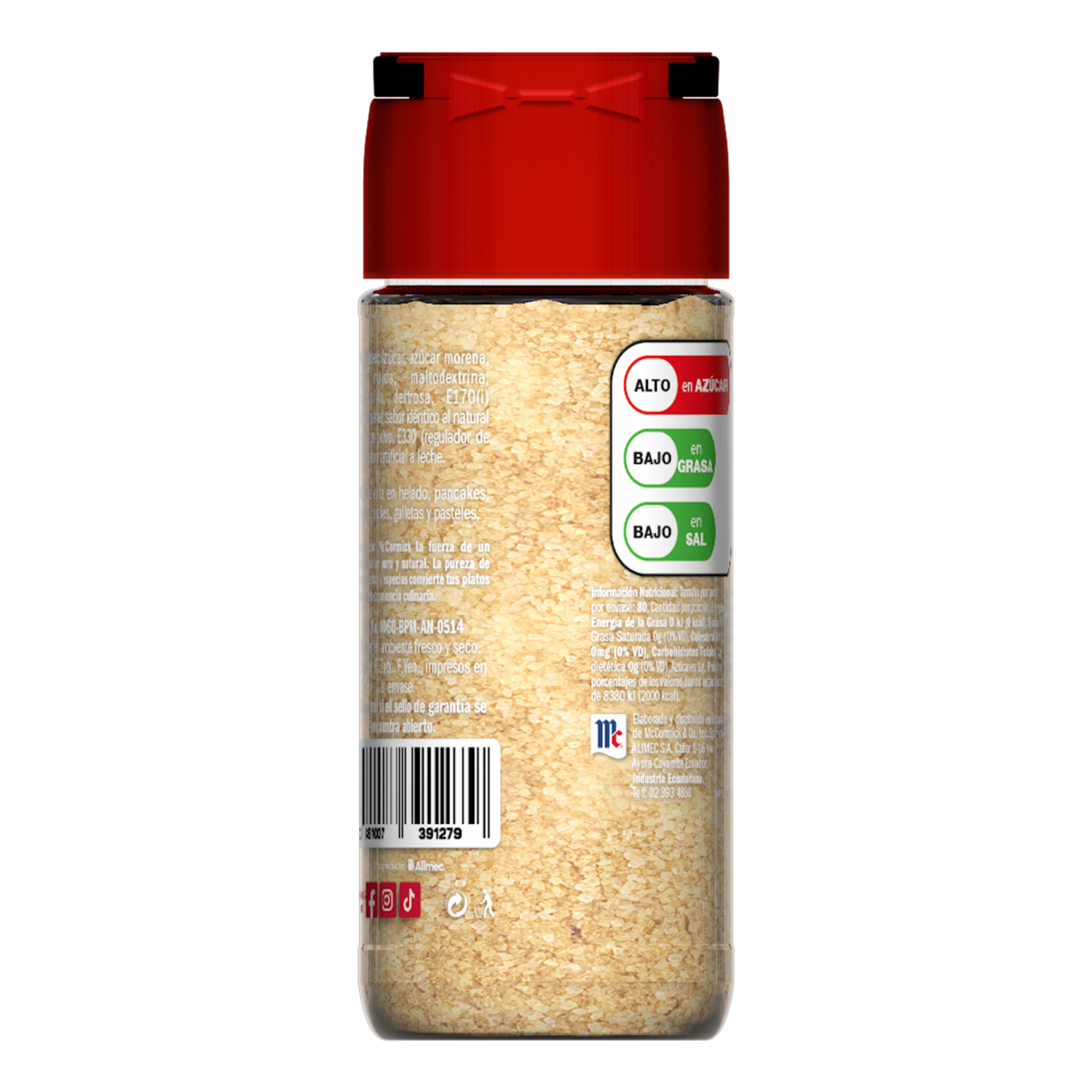 Sazonador Dulce Manzana Y Canela MCCORMICK 100 G