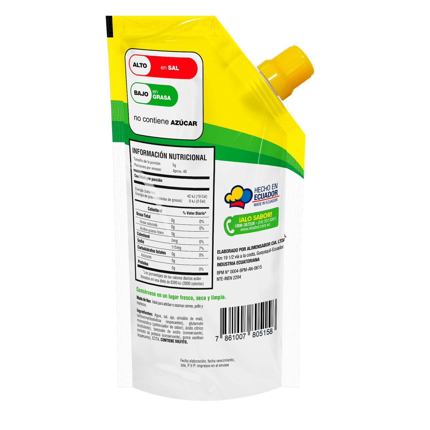 Ajo En Pasta EL SABOR Doypack 200 G