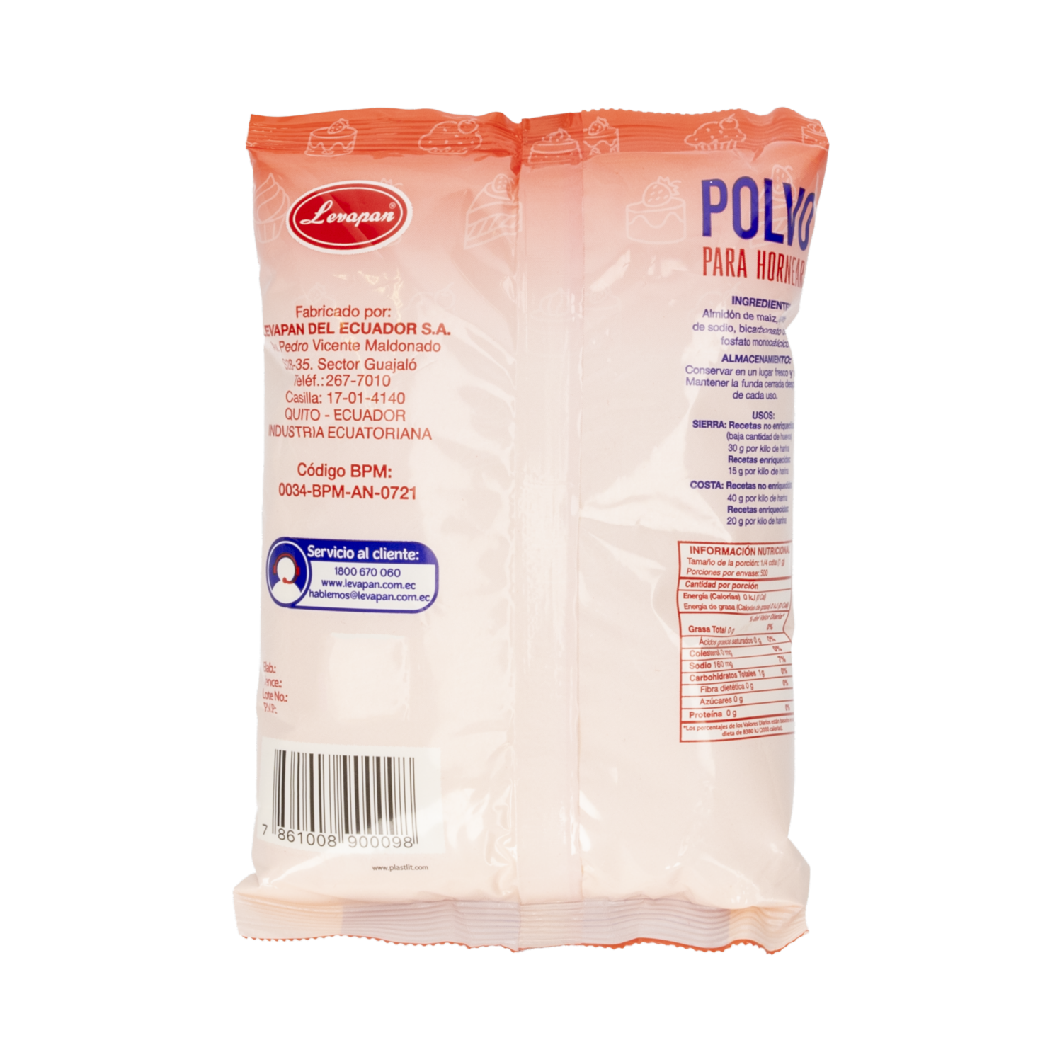 Polvo De Hornear Para Repostería LEVAPAN 500 G