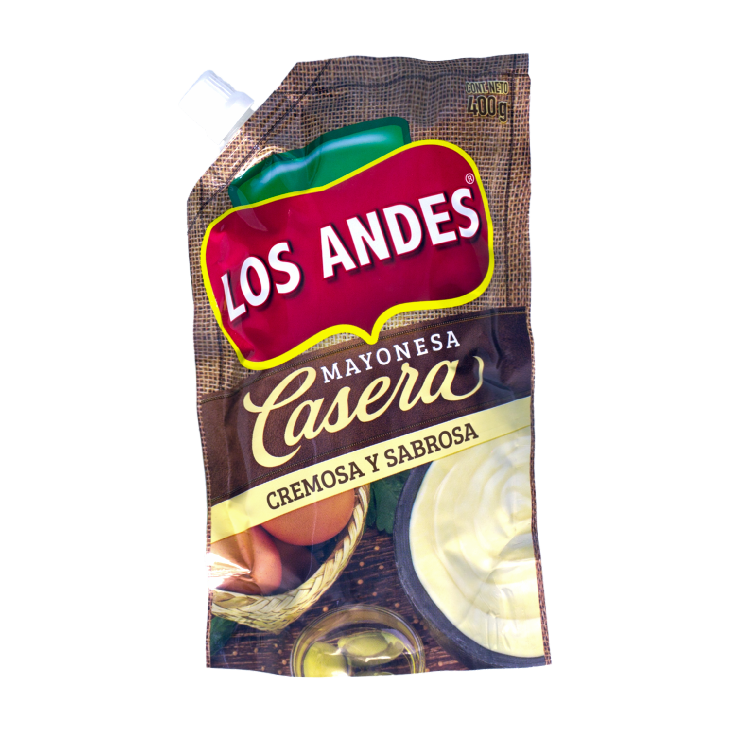 Mayonesa Natural Casera LOS ANDES 400 G
