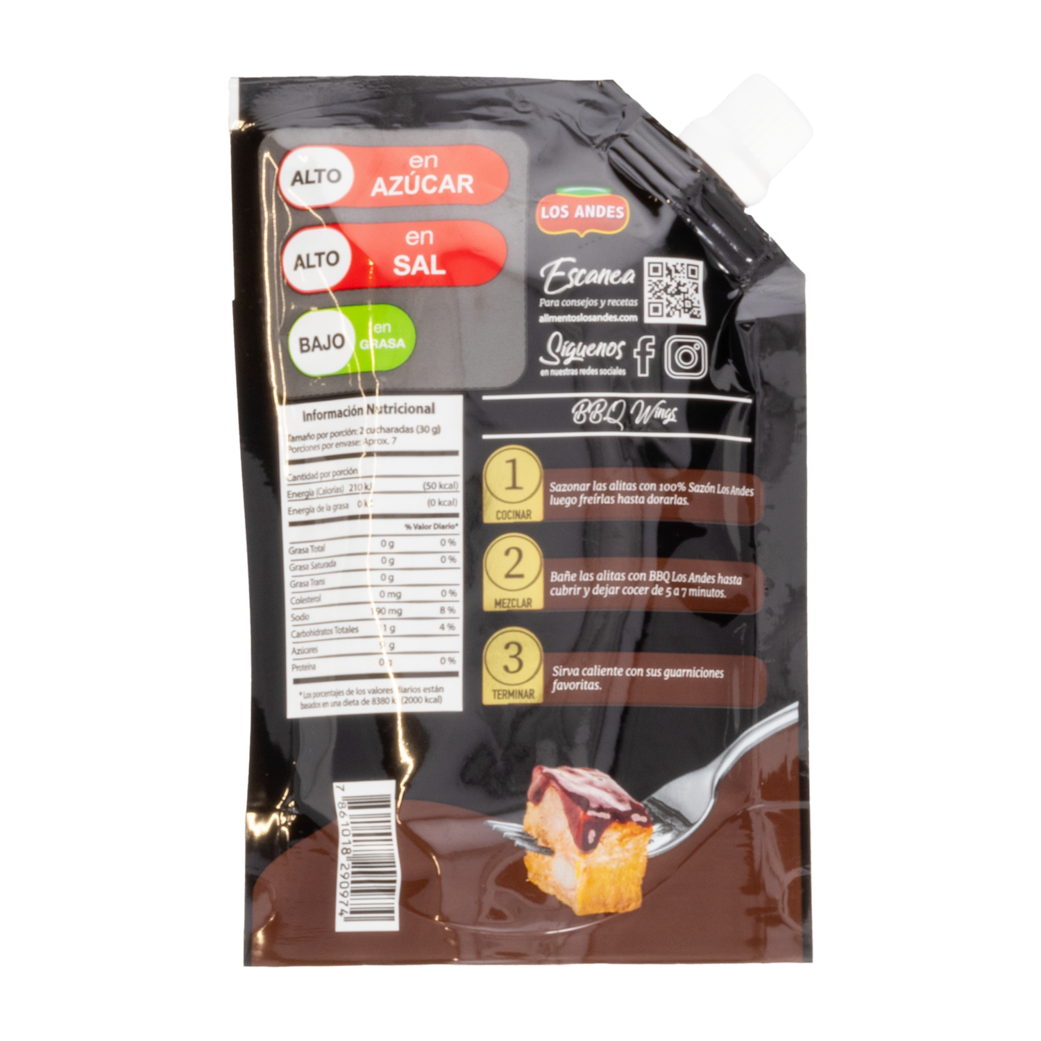 Salsa Bbq Doy Pack LOS ANDES 200 G