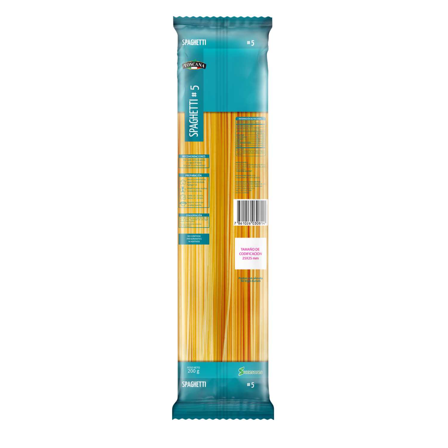 Fideo Spaghetti N° 5 TOSCANA 200 G
