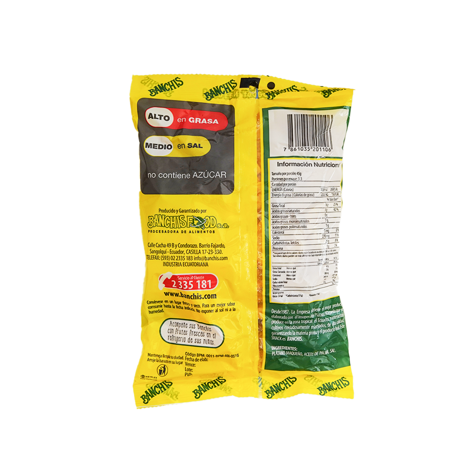 Chifles Sabor Natural BANCHIS Funda