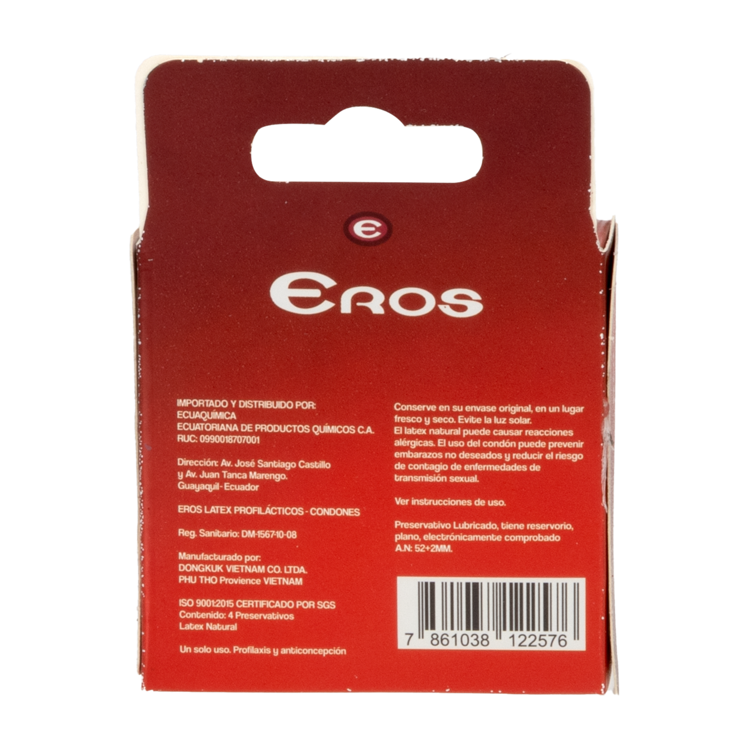 Preservativos Original Sin Textura EROS X 4 Uds