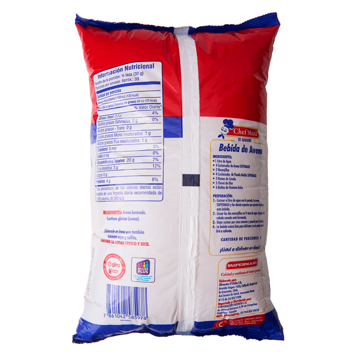 Avena En Hojuelas Natural SUPERMAXI 1000 G