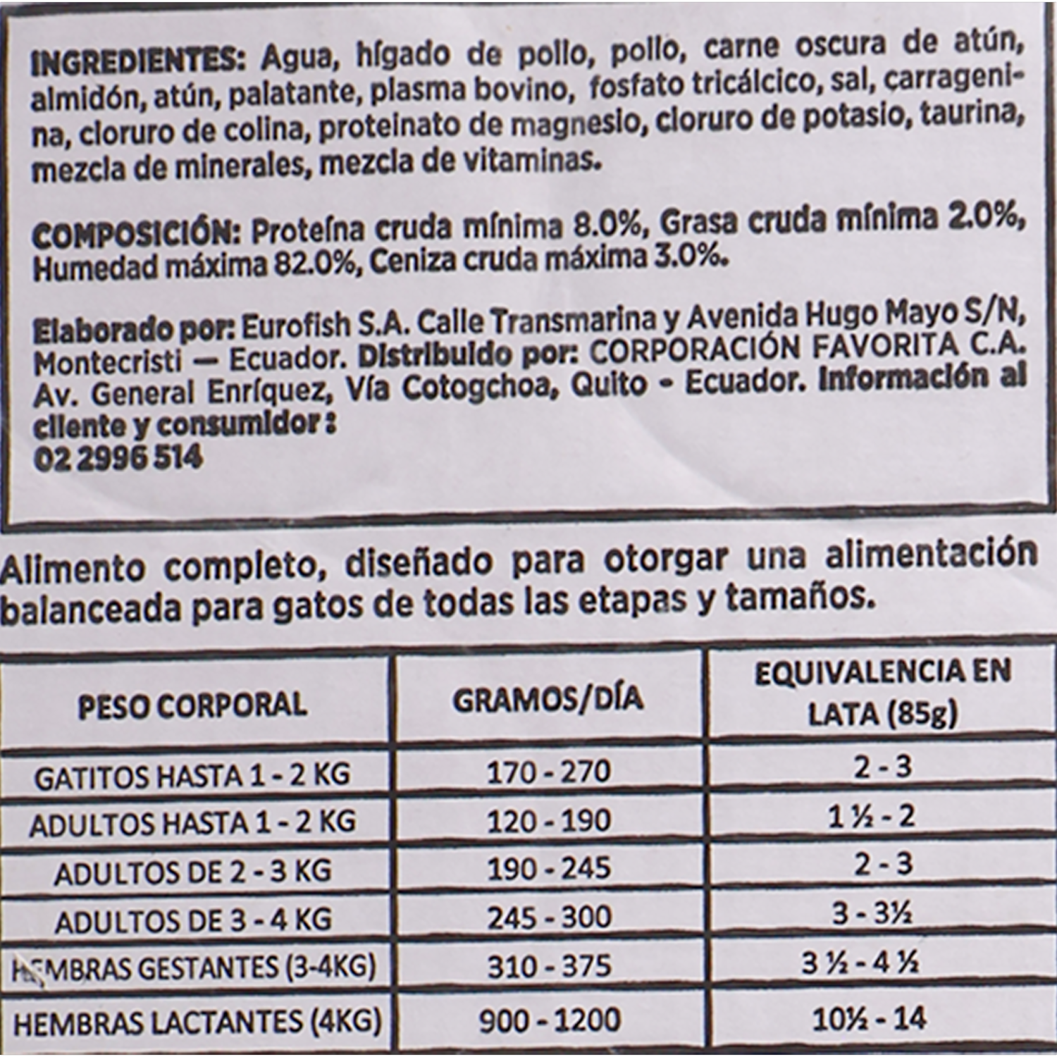 Alimento Húmedo Para Gatos Pate De Hígado De Pollo SMART SELECTION 12 X 85 G