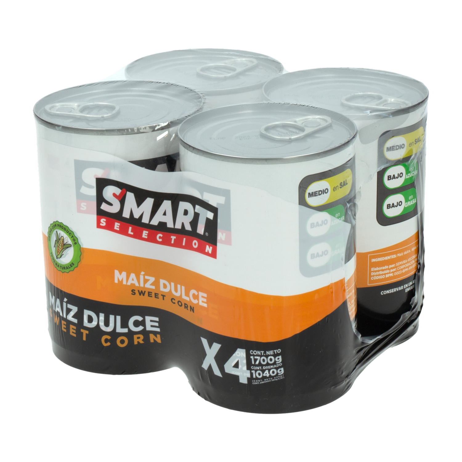Maíz Dulce SMART SELECTION 4×425 G