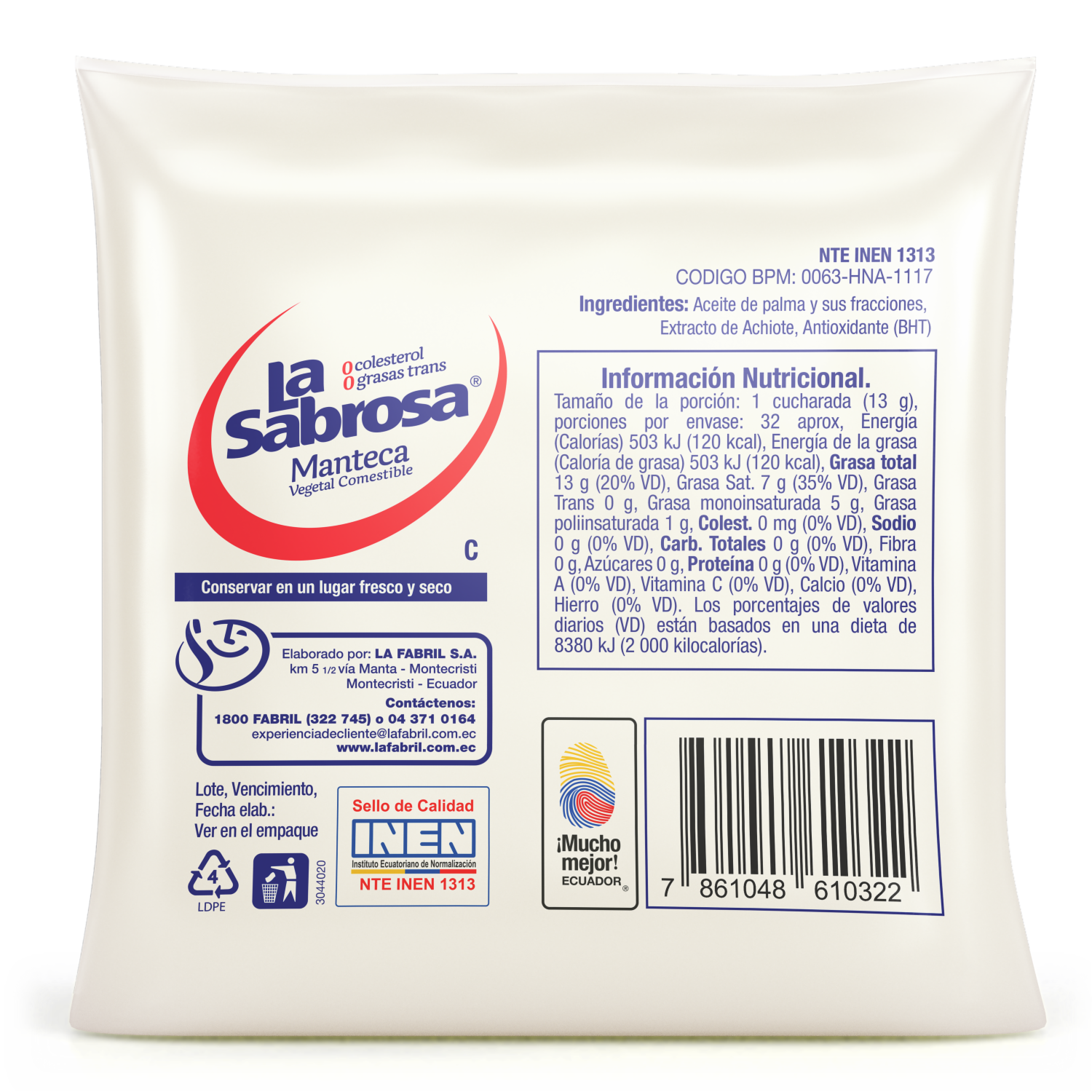 Manteca Costa SABROSA 420 G
