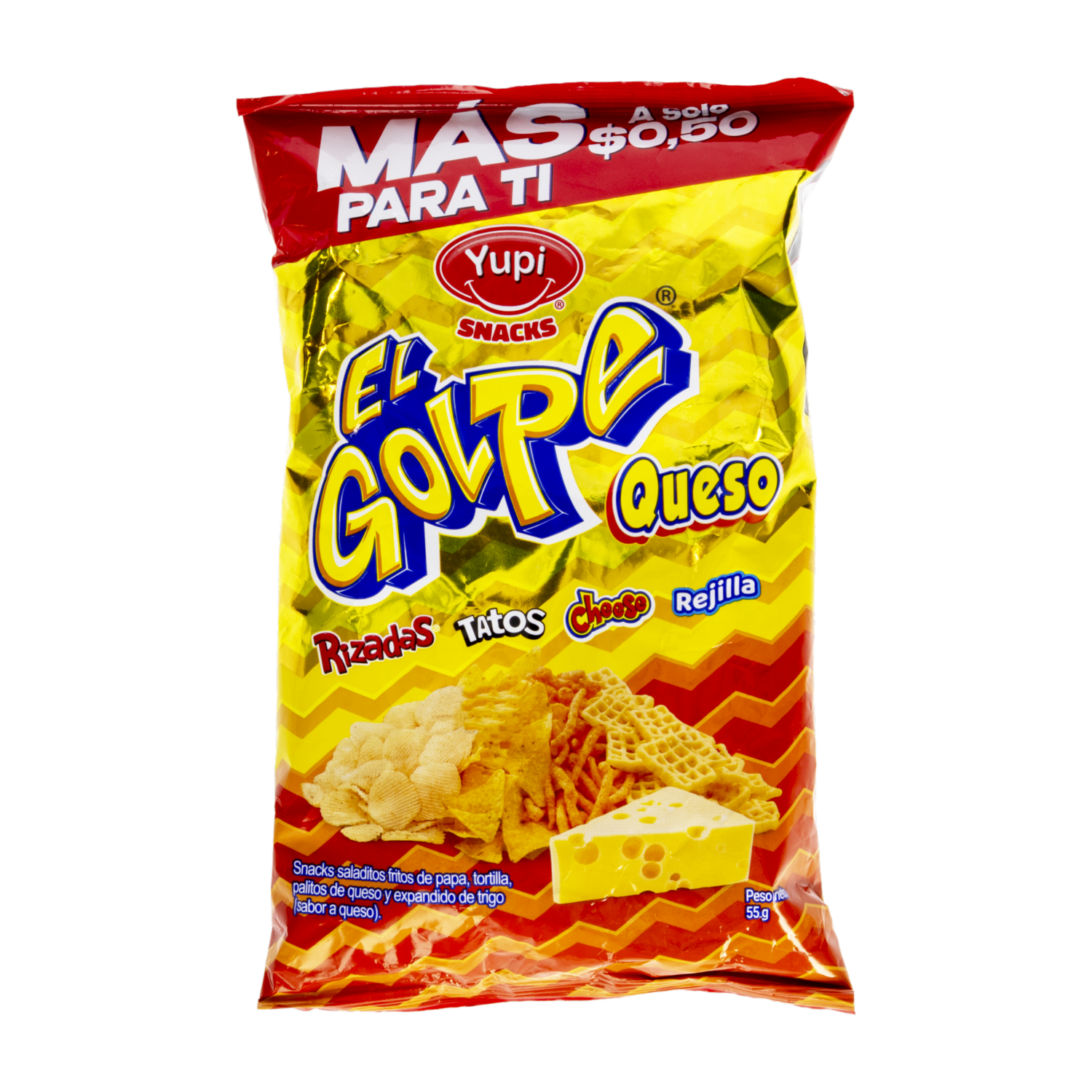 Bocaditos De Maíz De Queso EL GOLPE 55 G