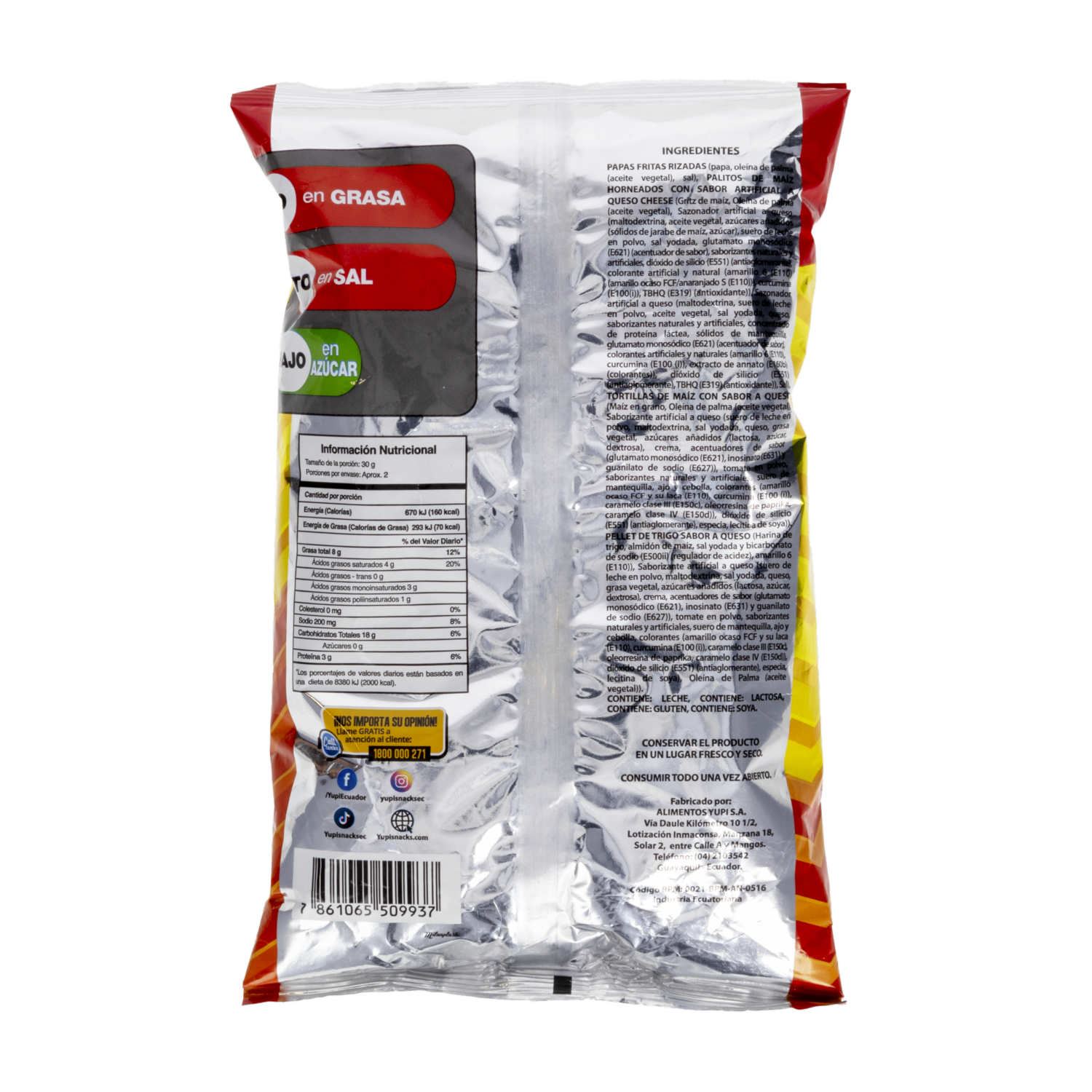 Bocaditos De Maíz De Queso EL GOLPE 55 G