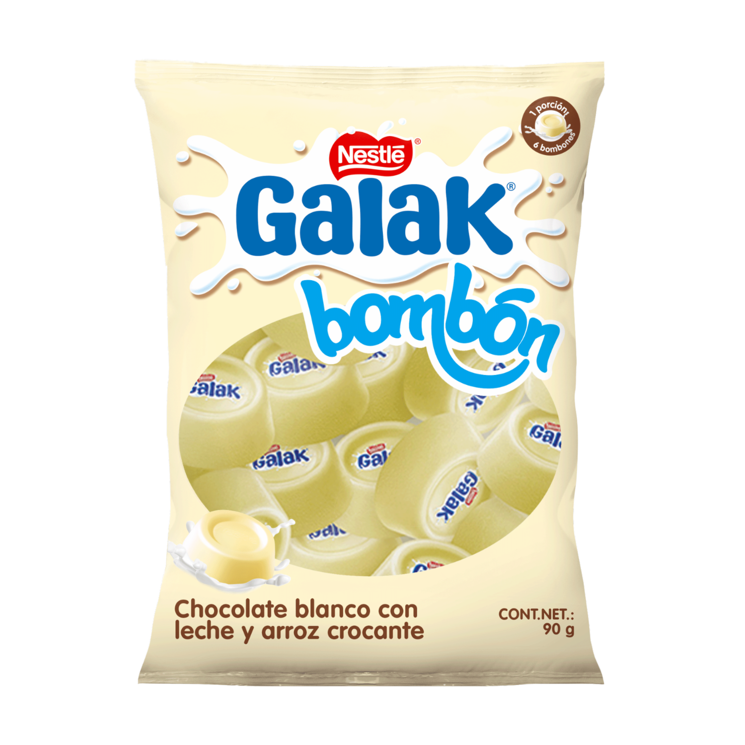 Chocolate Blanco Con Leche GALAK 90 G