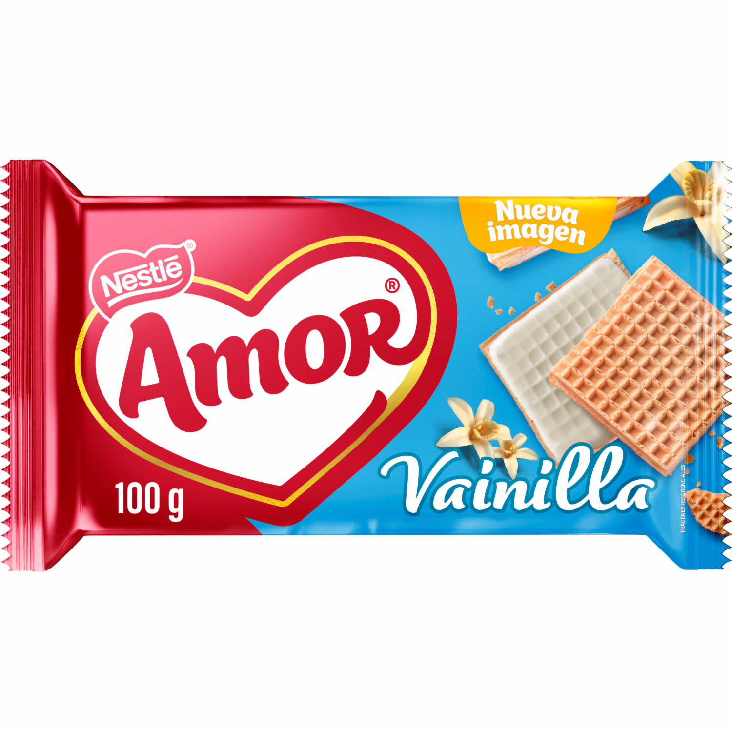 Galletas Dulces Waffer Vainilla AMOR 100 G