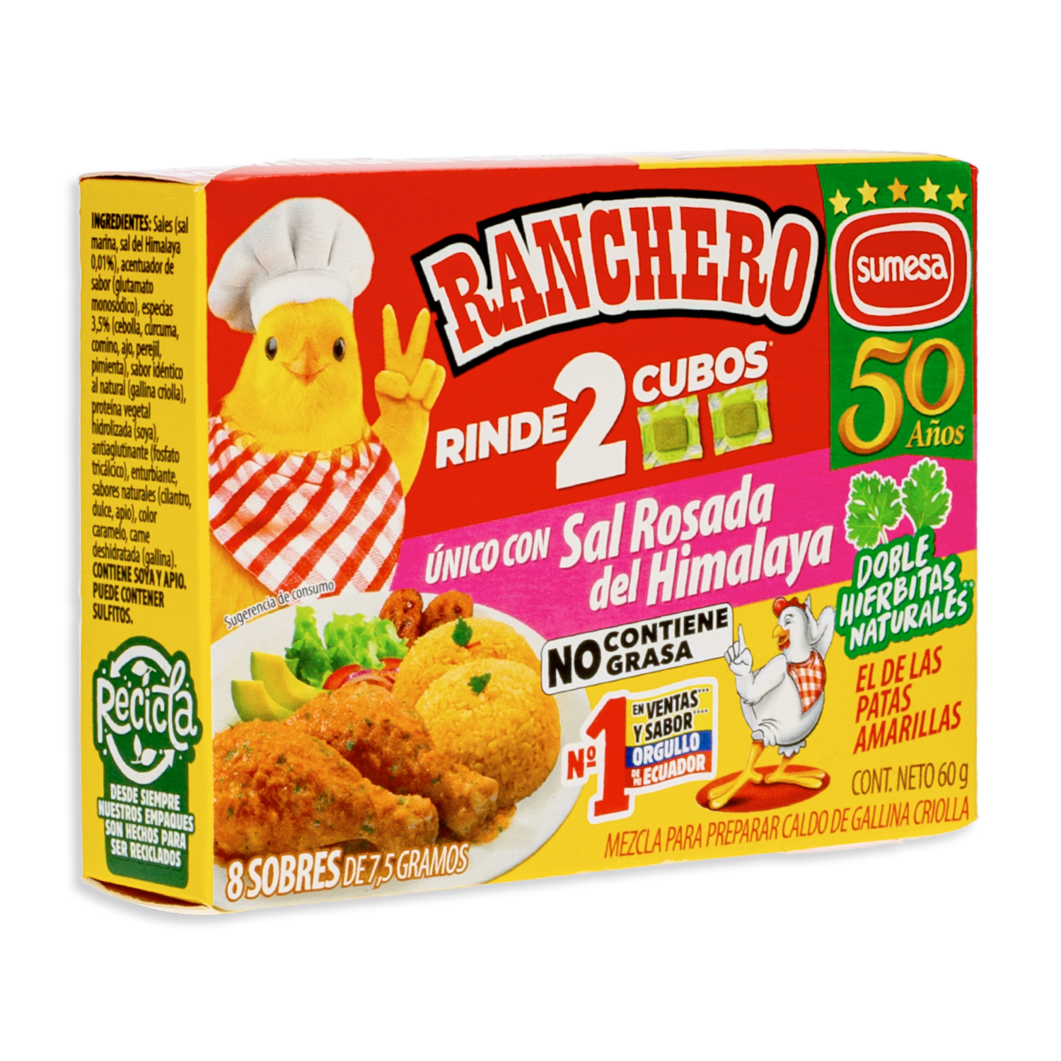 Caldo De Gallina En Polvo RANCHERO 60 G