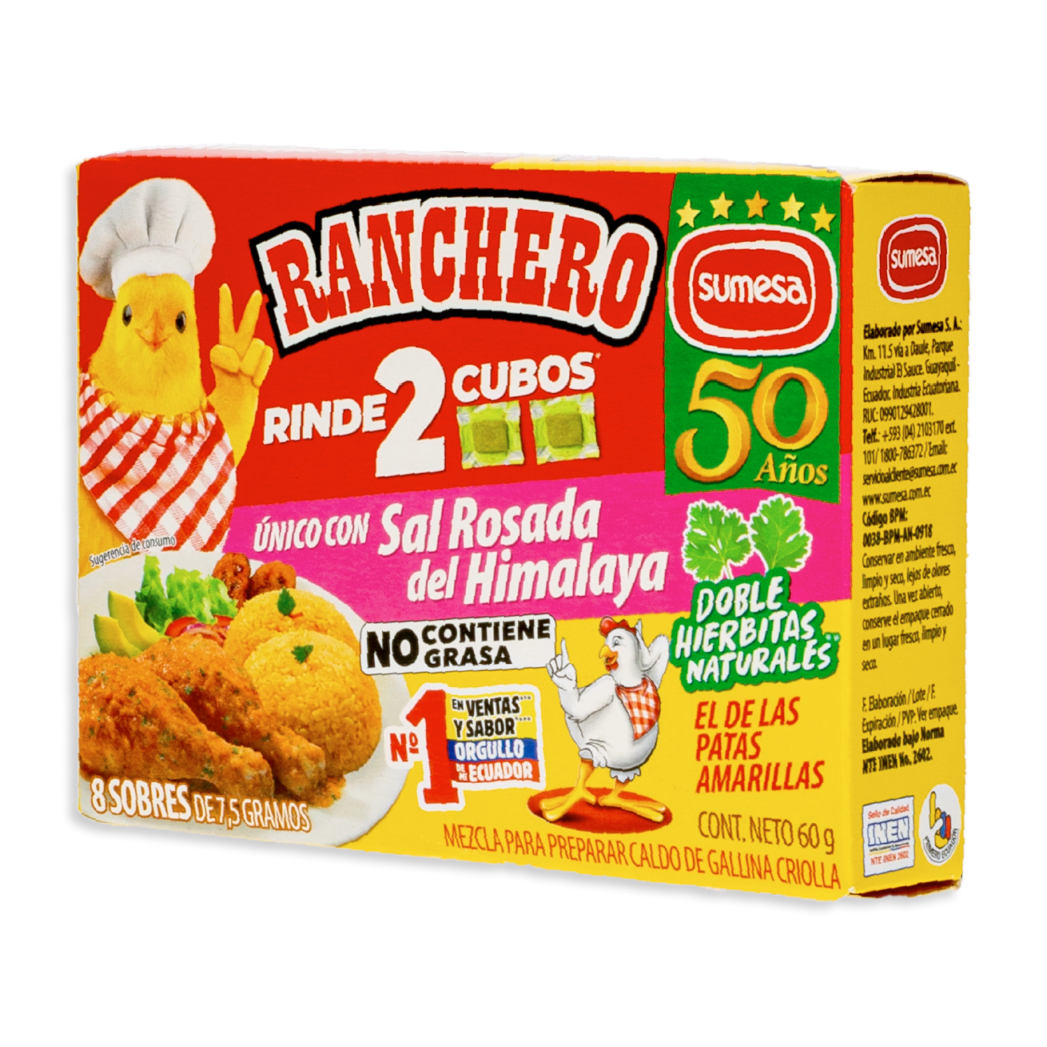 Caldo De Gallina En Polvo RANCHERO 60 G