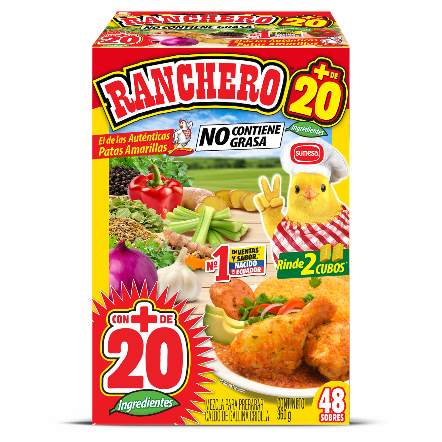 Caldo De Gallina En Polvo RANCHERO 360 G
