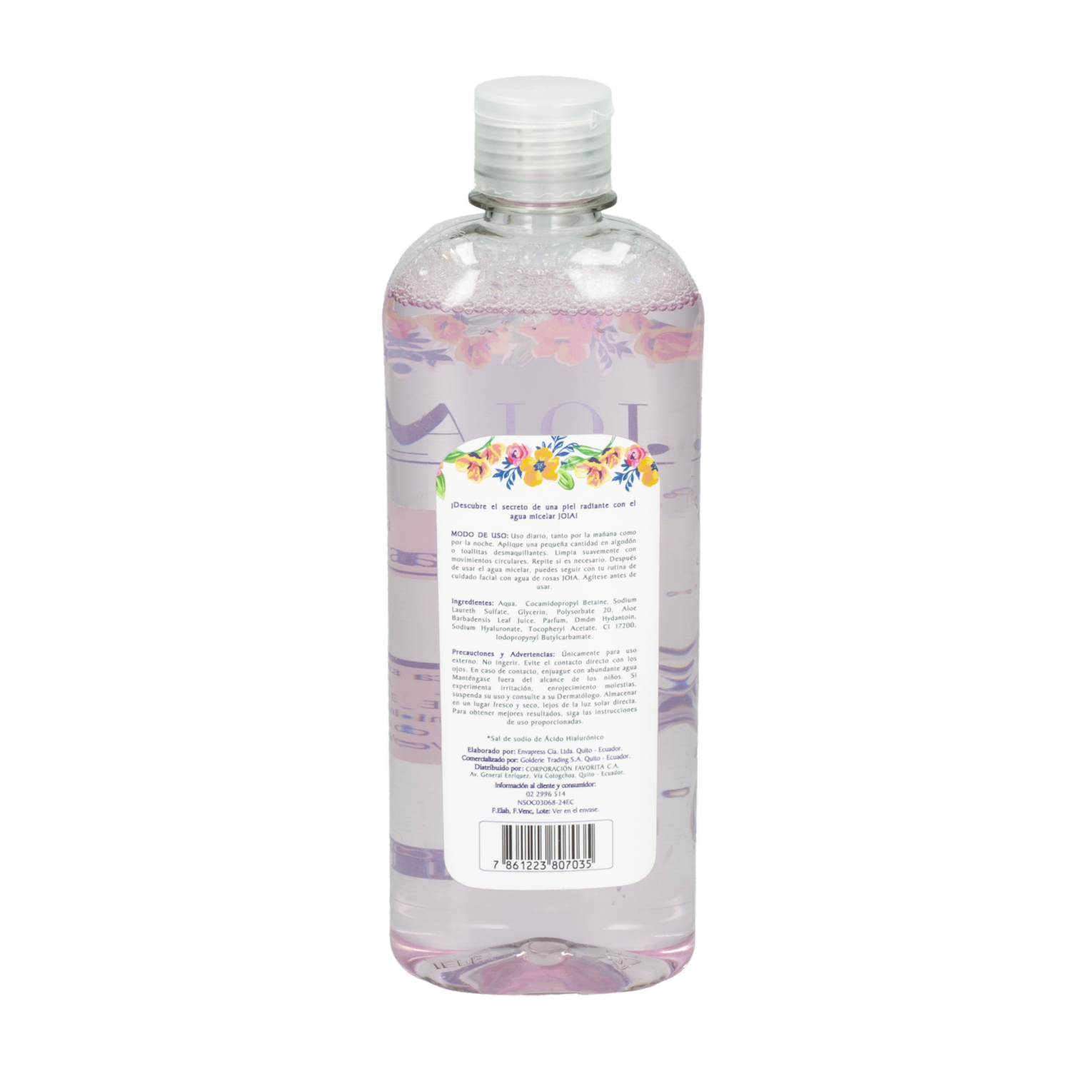 Agua Micelar Facial JOIA 400  Ml