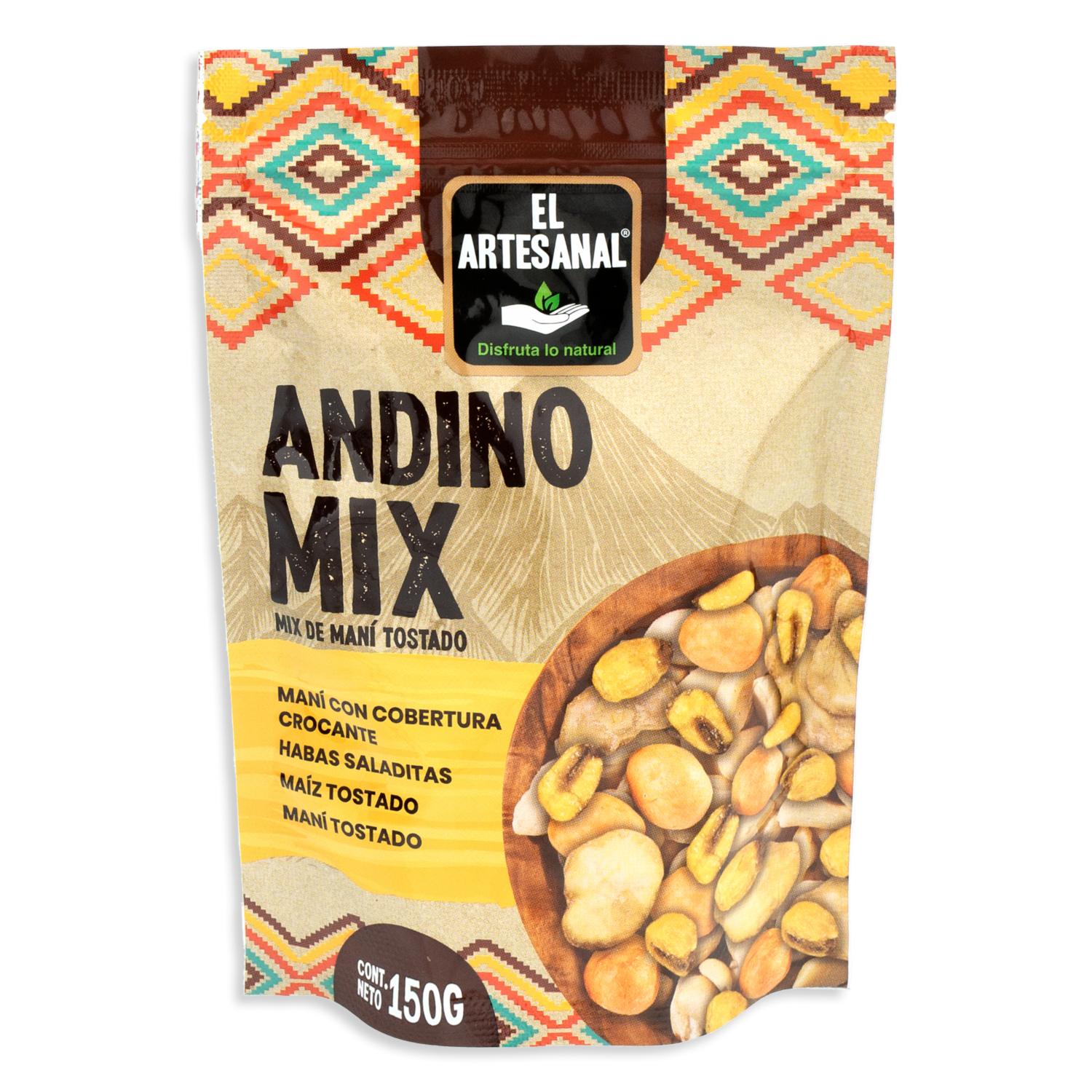 Mix Andino Habas Maní Y Tostado EL ARTESANAL 150 G