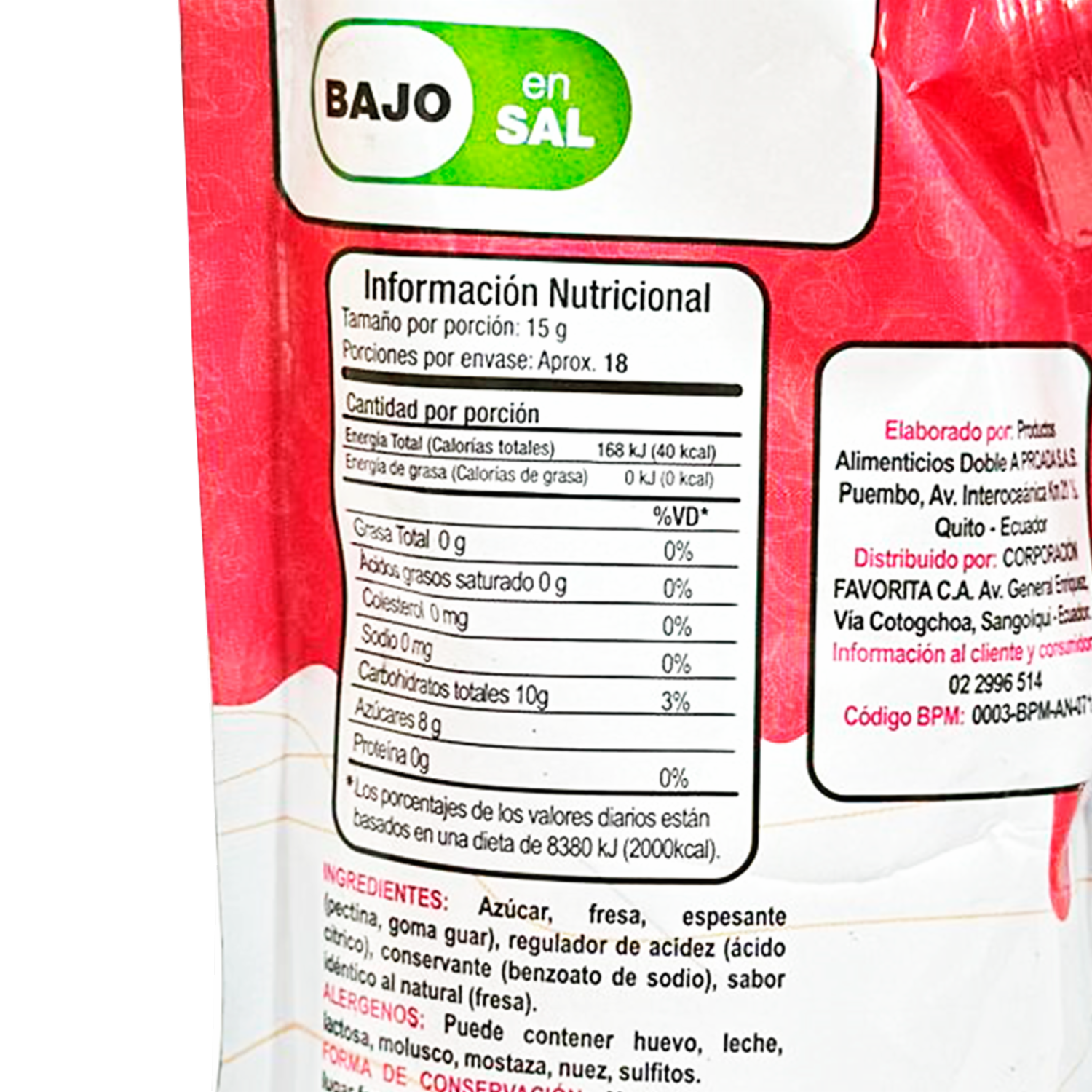 Mermelada De Frutilla EL ARTESANAL 270 G