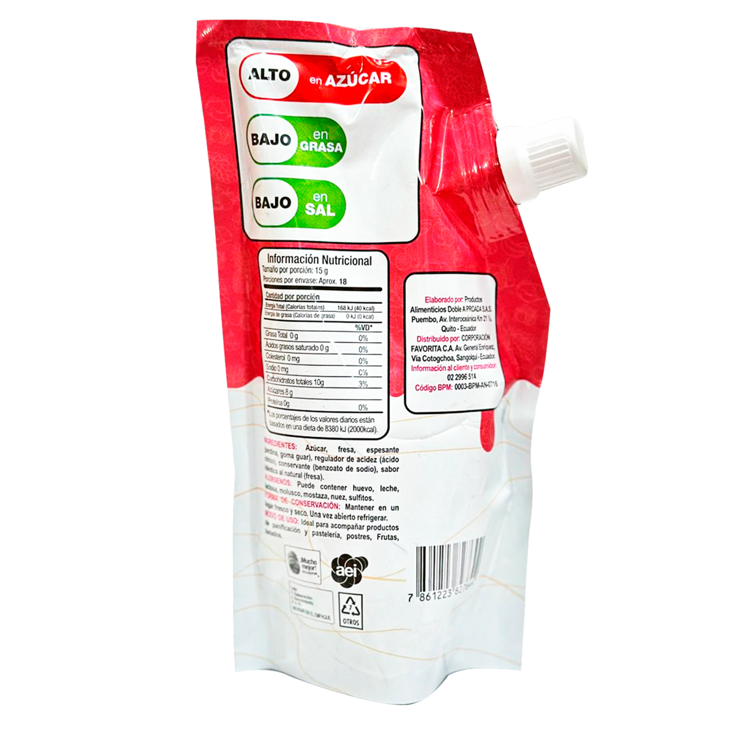 Mermelada De Frutilla EL ARTESANAL 270 G