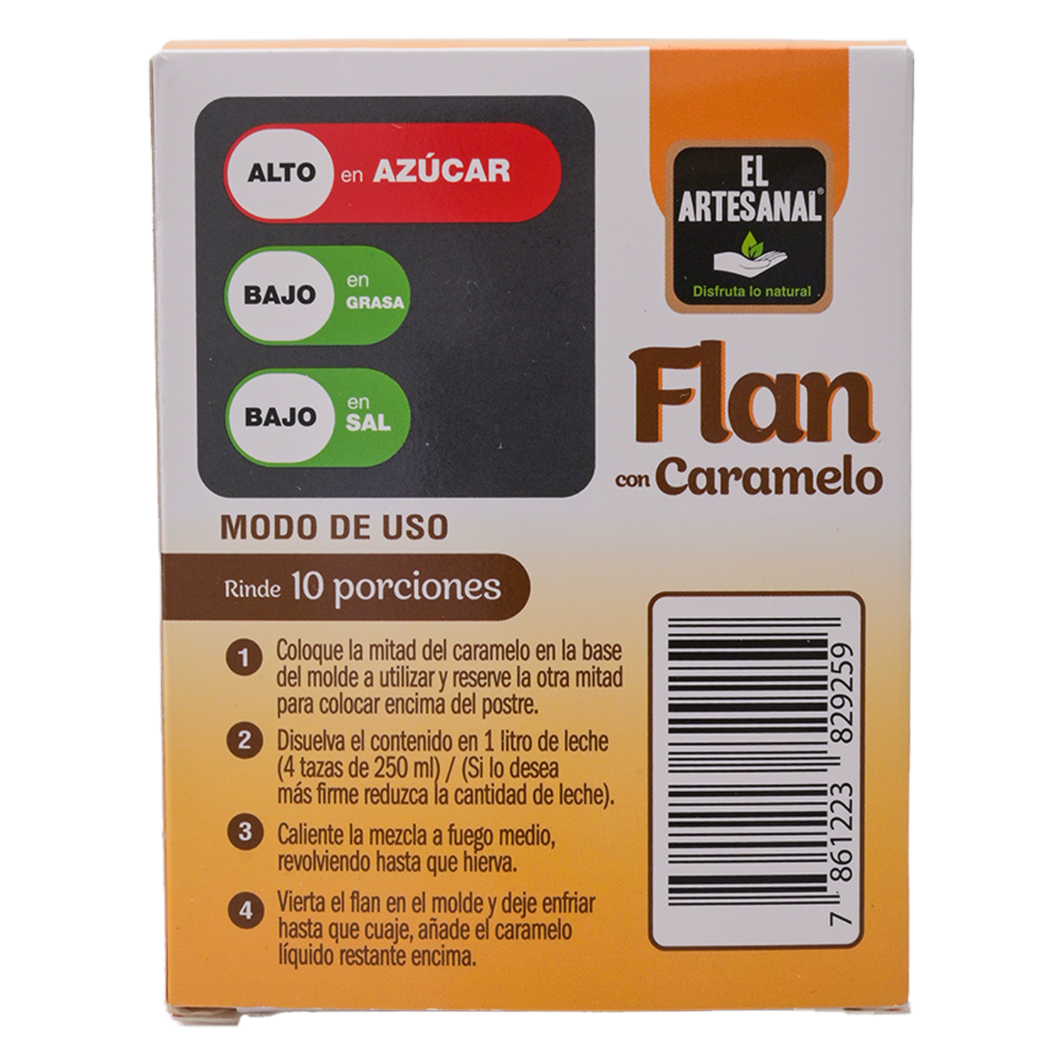 Flan Con Caramelo EL ARTESANAL 150 G