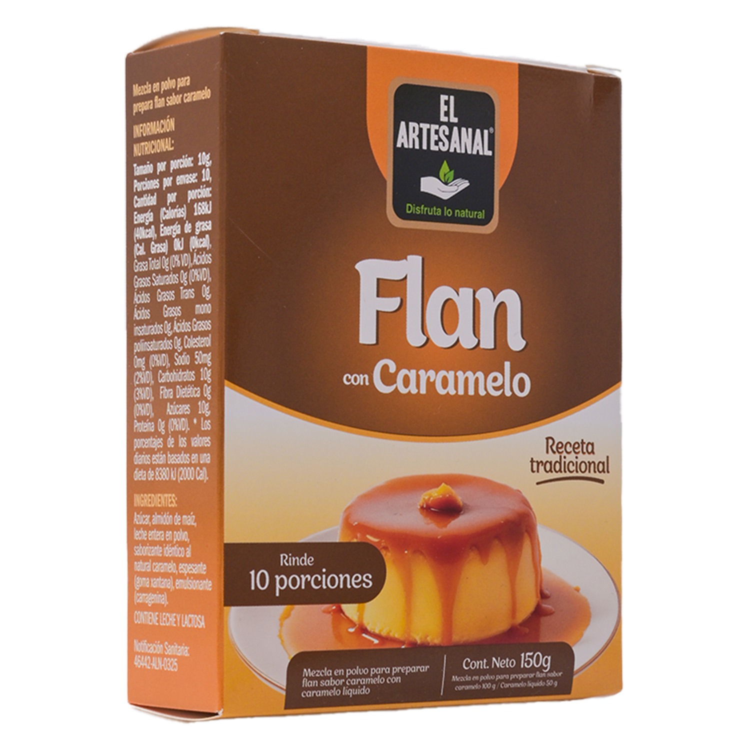 Flan Con Caramelo EL ARTESANAL 150 G