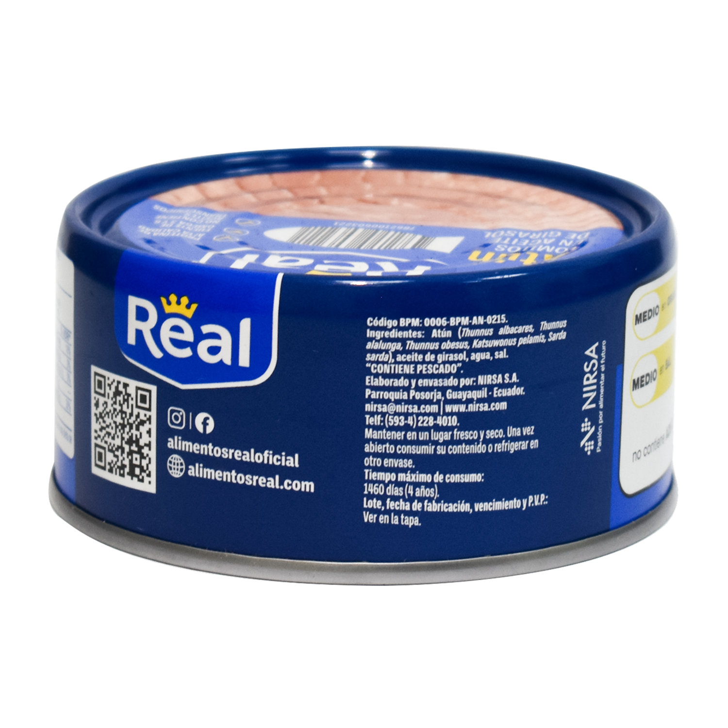 Atún Lomitos En Aceite de Girasol REAL 160 G