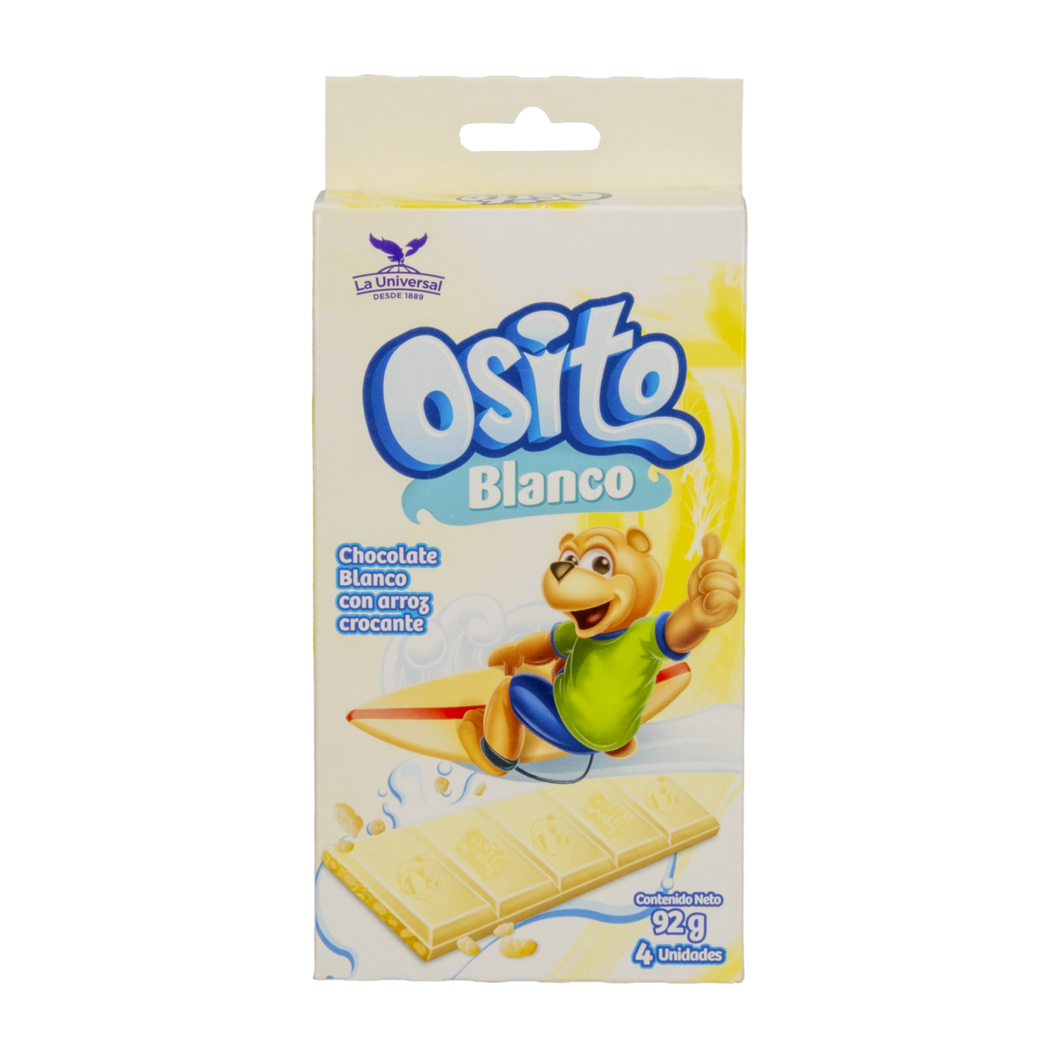 Chocolate Blanco Con Arroz Crocante LA UNIVERSAL 92 G