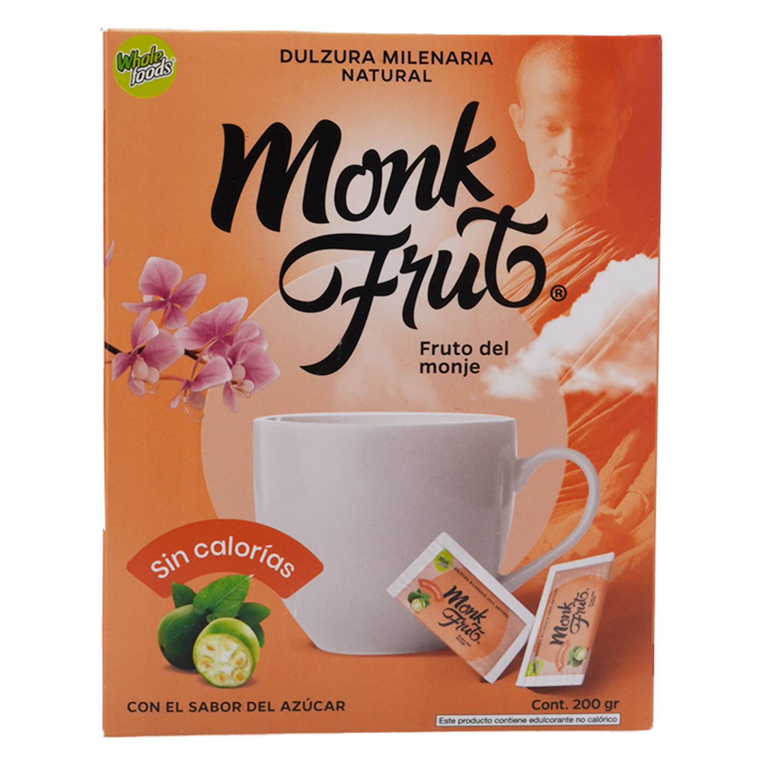 Endulzante Dulzura Milenaria Sin Calorías MONK FRUT 200 G