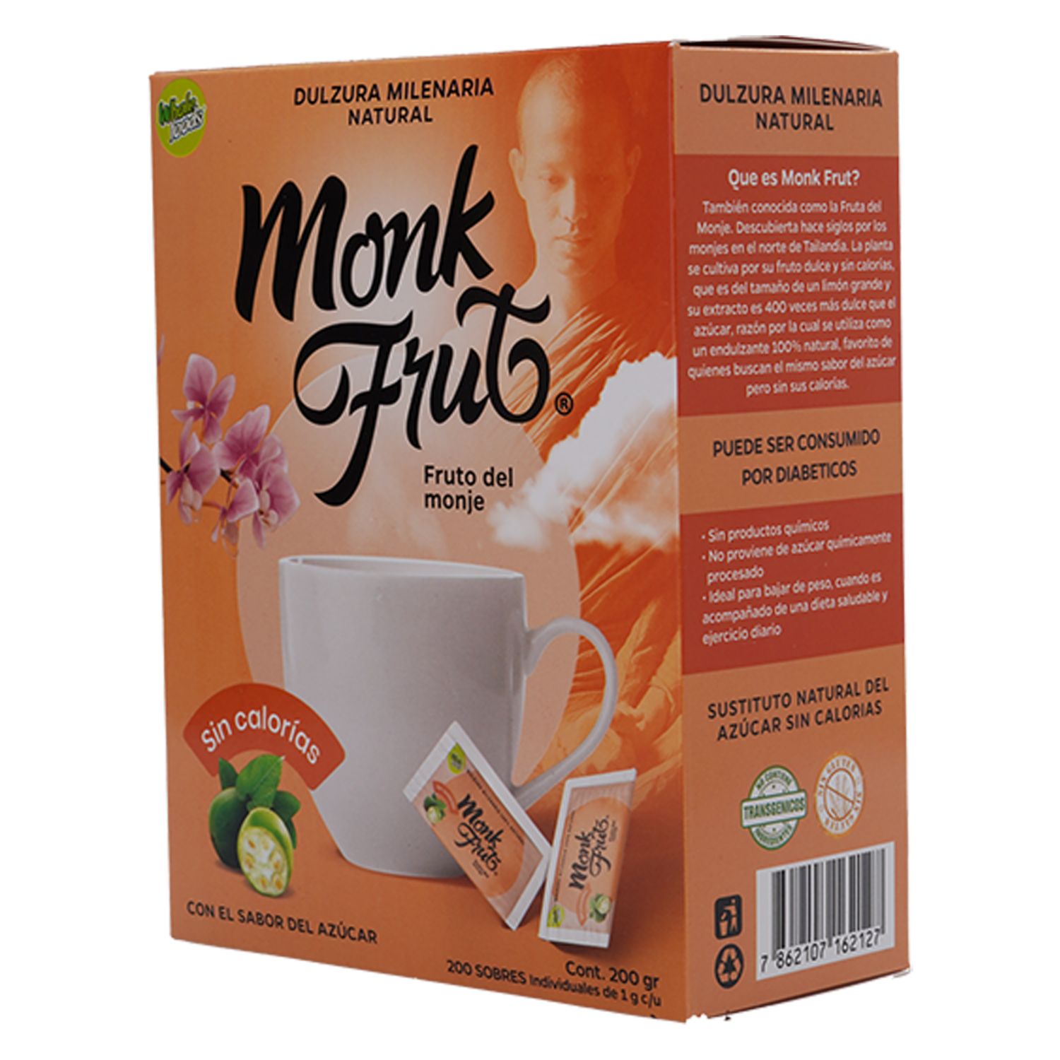 Endulzante Dulzura Milenaria Sin Calorías MONK FRUT 200 G