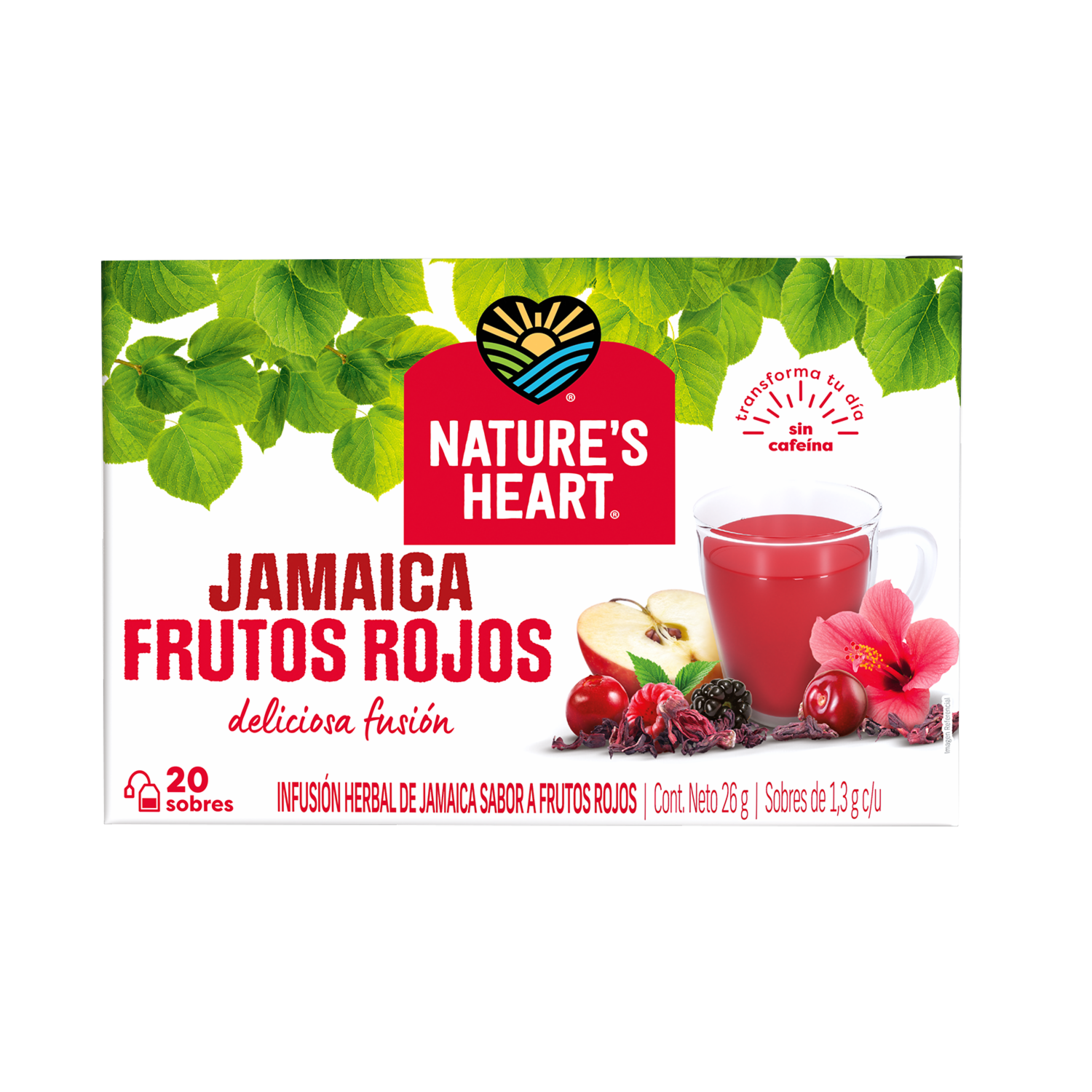 Té Jamaica Y Frutos Rojos NATURE´S HEART 26 G