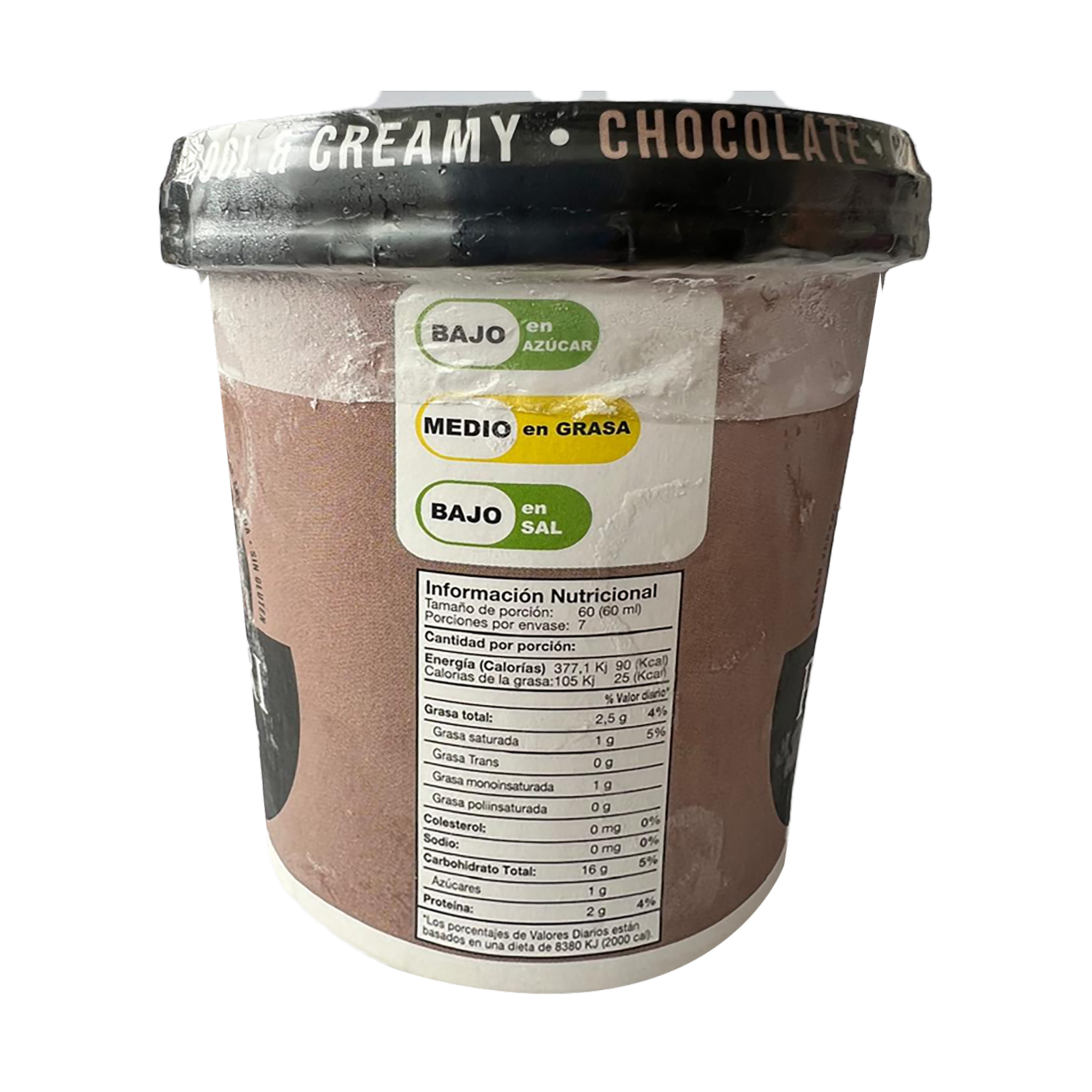 Helado De Chocolate Sin Azúcar PACCARI 450 G