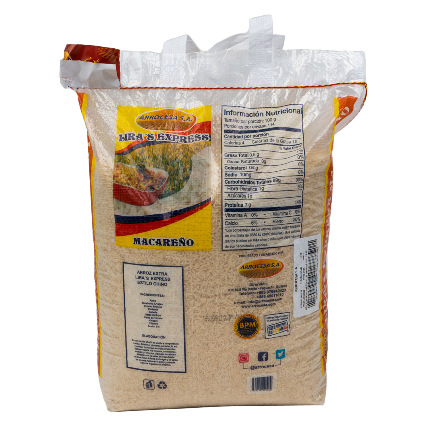 Arroz Envejecido LIRA’S EXPRESS Funda