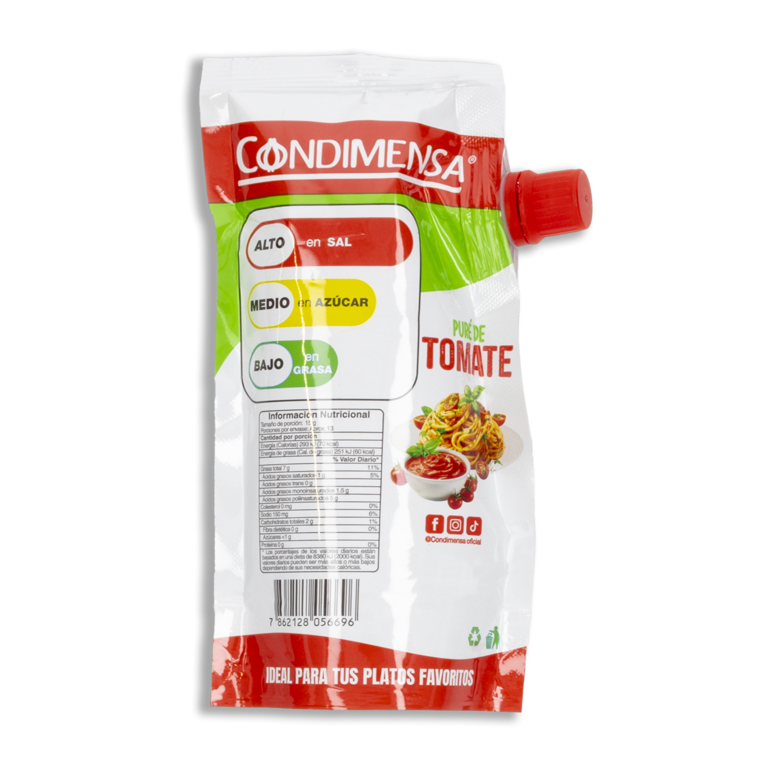 Pure De Tomate Con Limón Natural CONDIMENSA 200 G