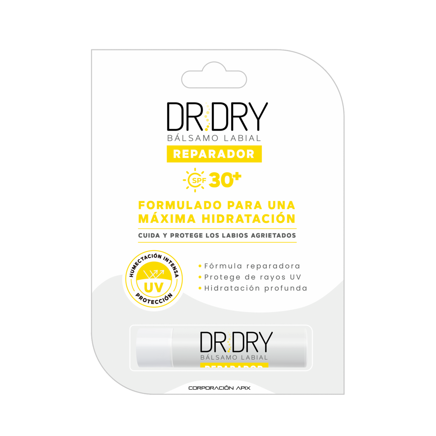 Bálsamo Labial Reparador Hidratante Con Protección SPF+30 DR.DRY 4.80 G
