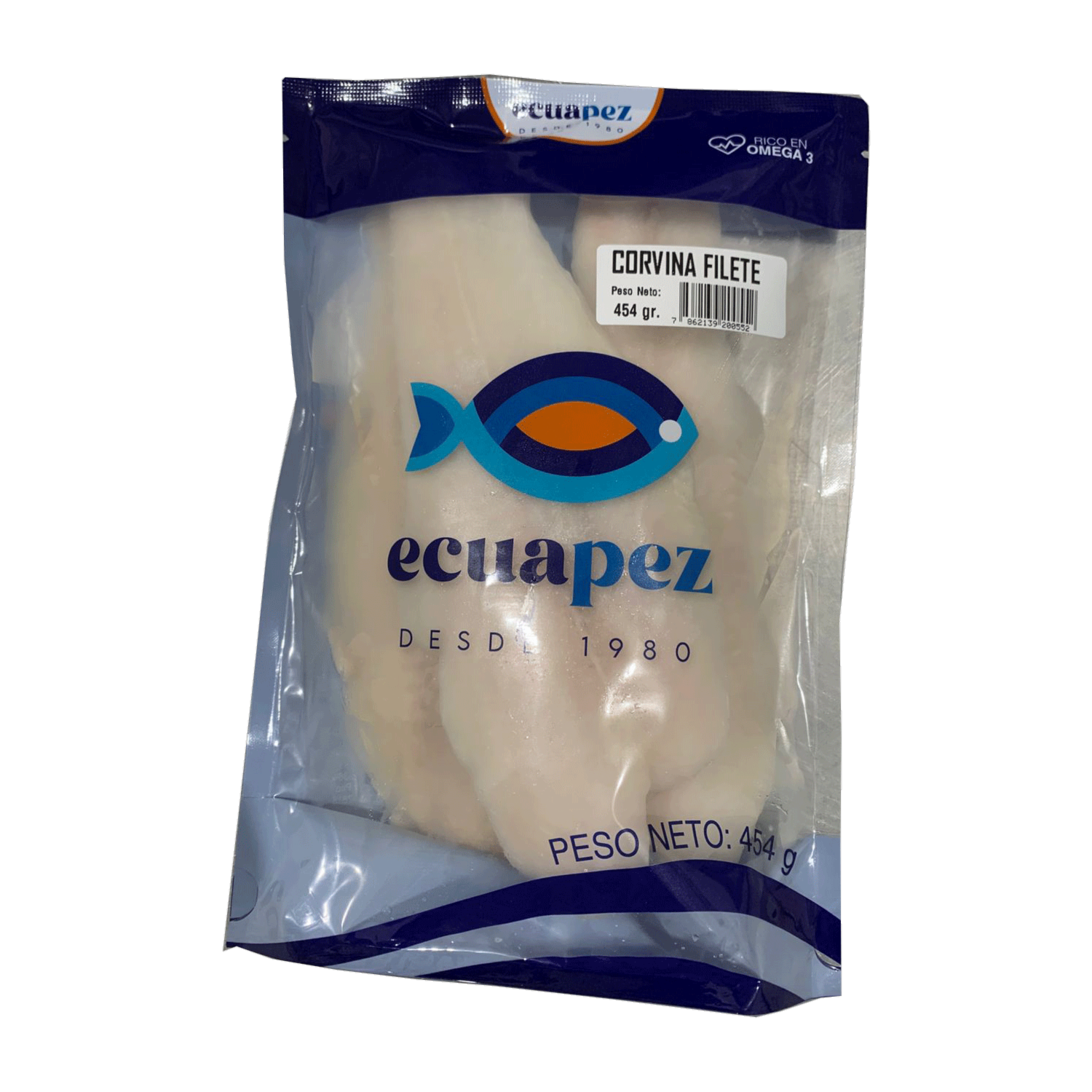 Corvina Blanca Filete Congelado ECUAPEZ 450 G