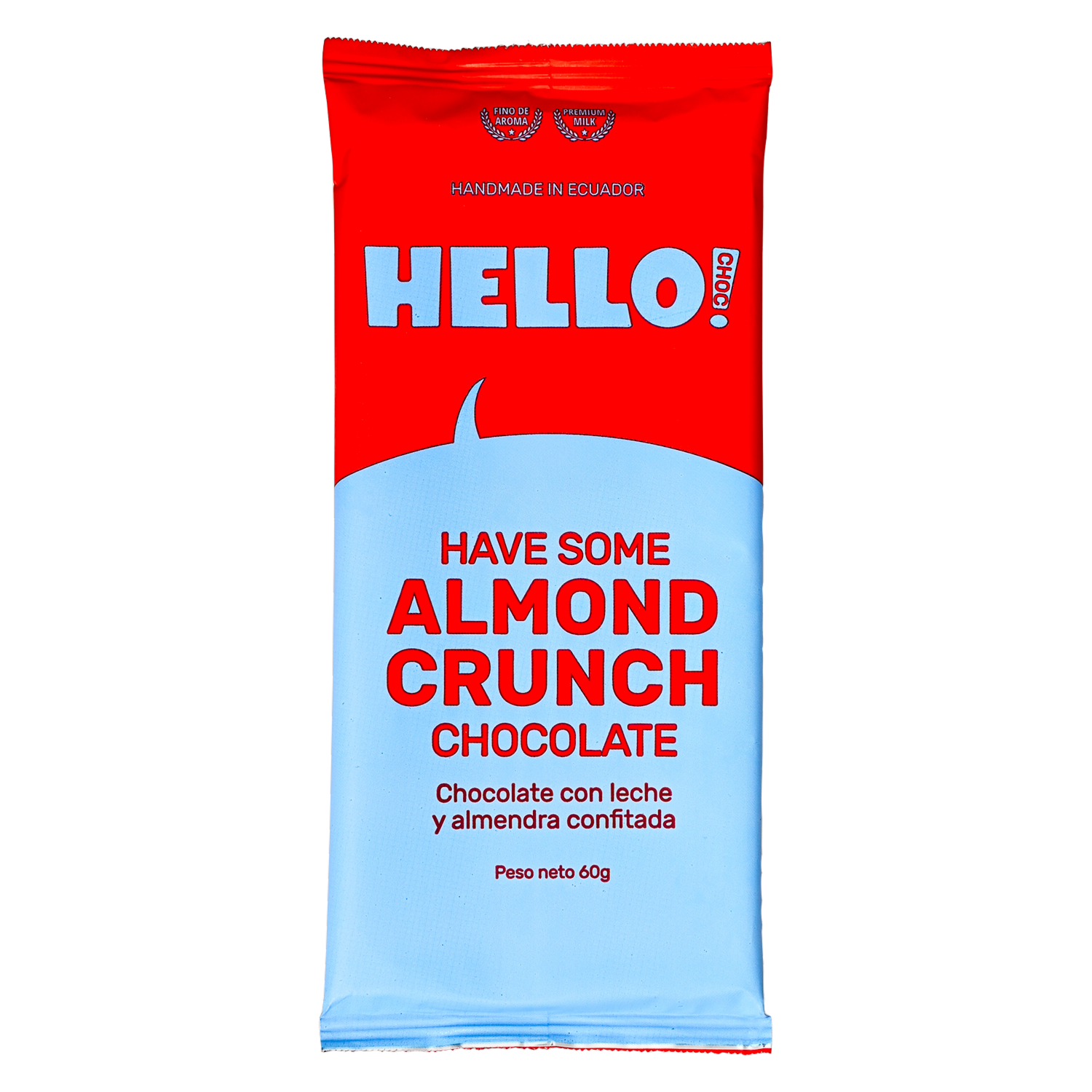 Chocolate Con Leche Y Almendras HELLO CHOC 60 G