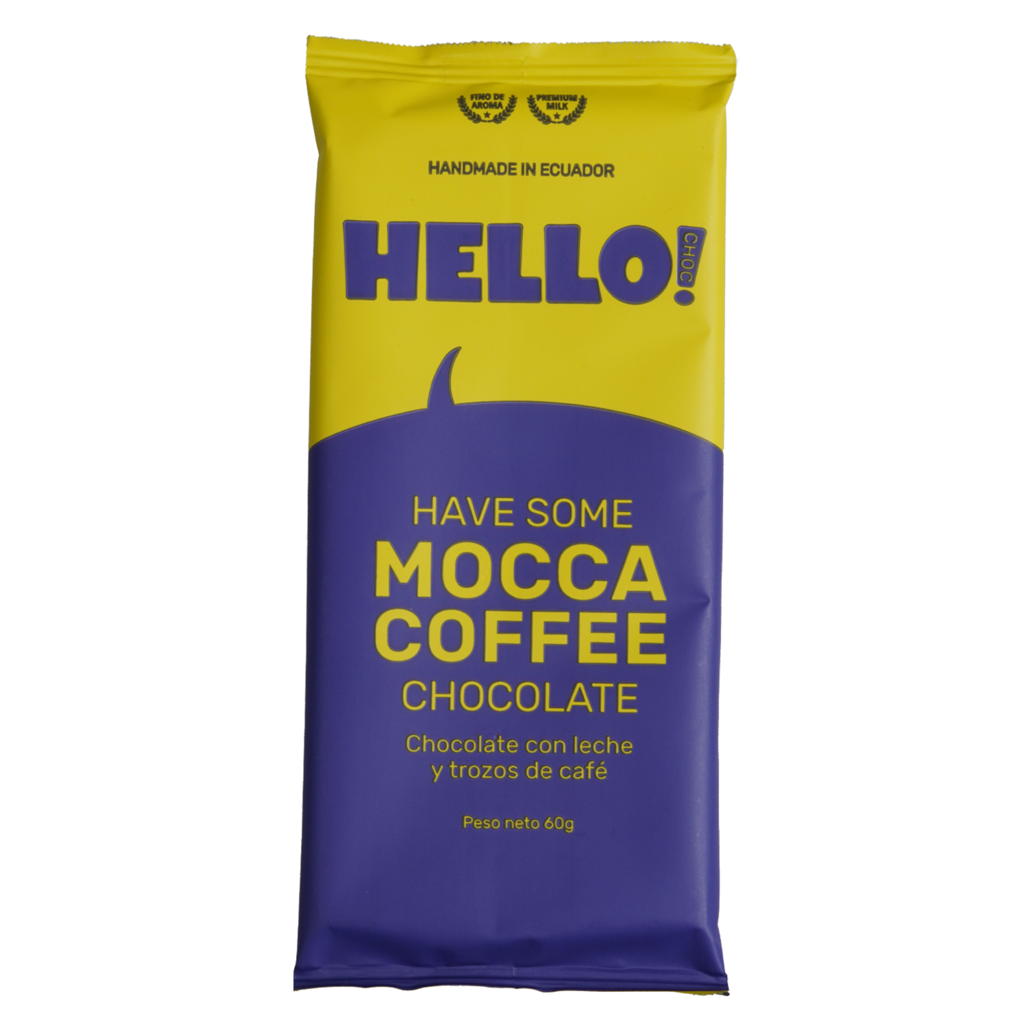 Chocolate Con Leche Y Trozos De Café HELLO CHOC 60 G