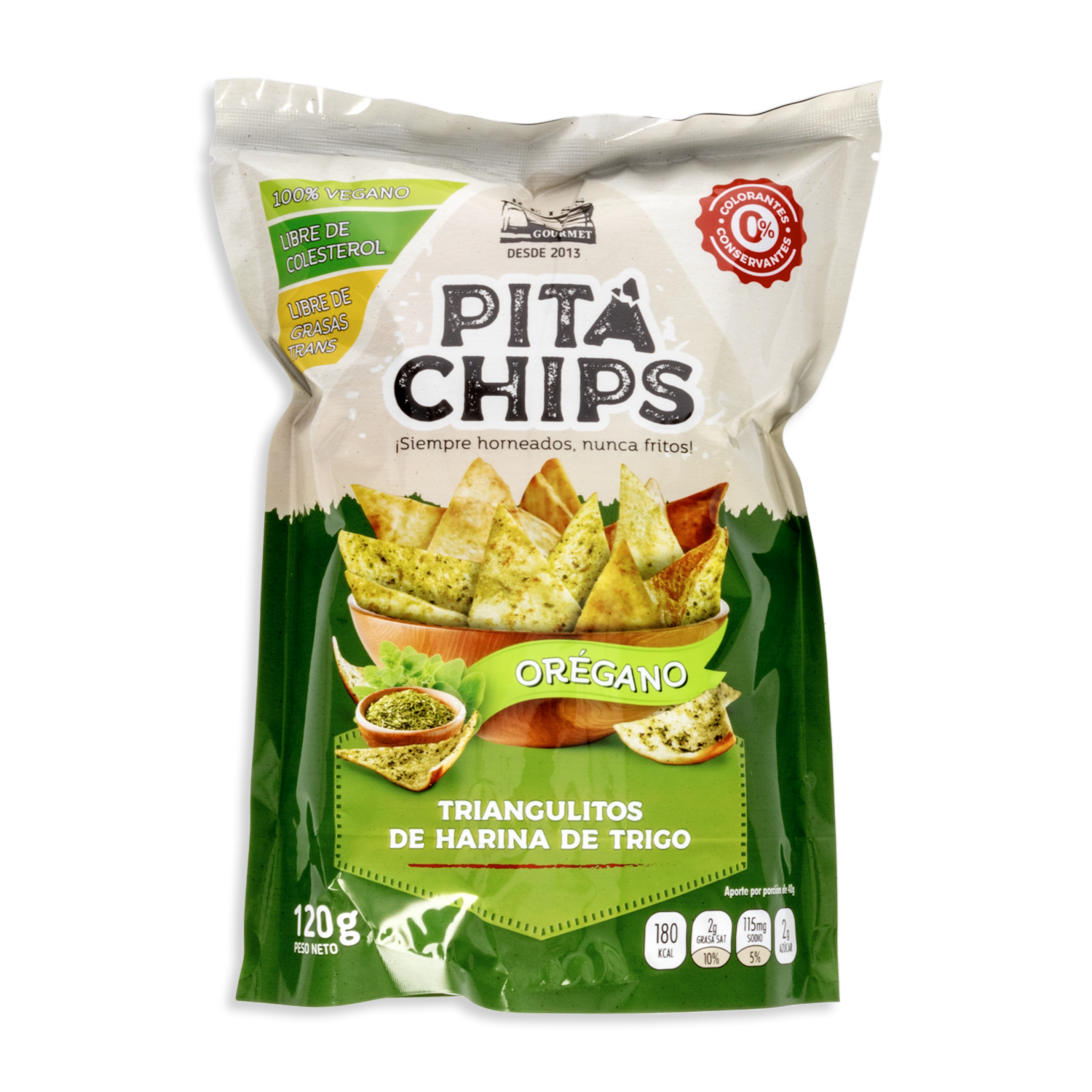 Chips Con Orégano 120 G PITA CHIPS