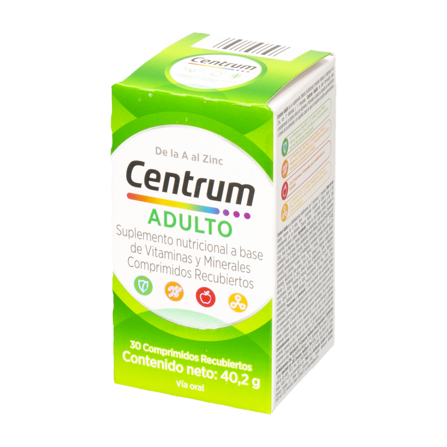 Suplemento Nutricional A Base de Vitaminas Y Minerales CENTRUM 40.20 G
