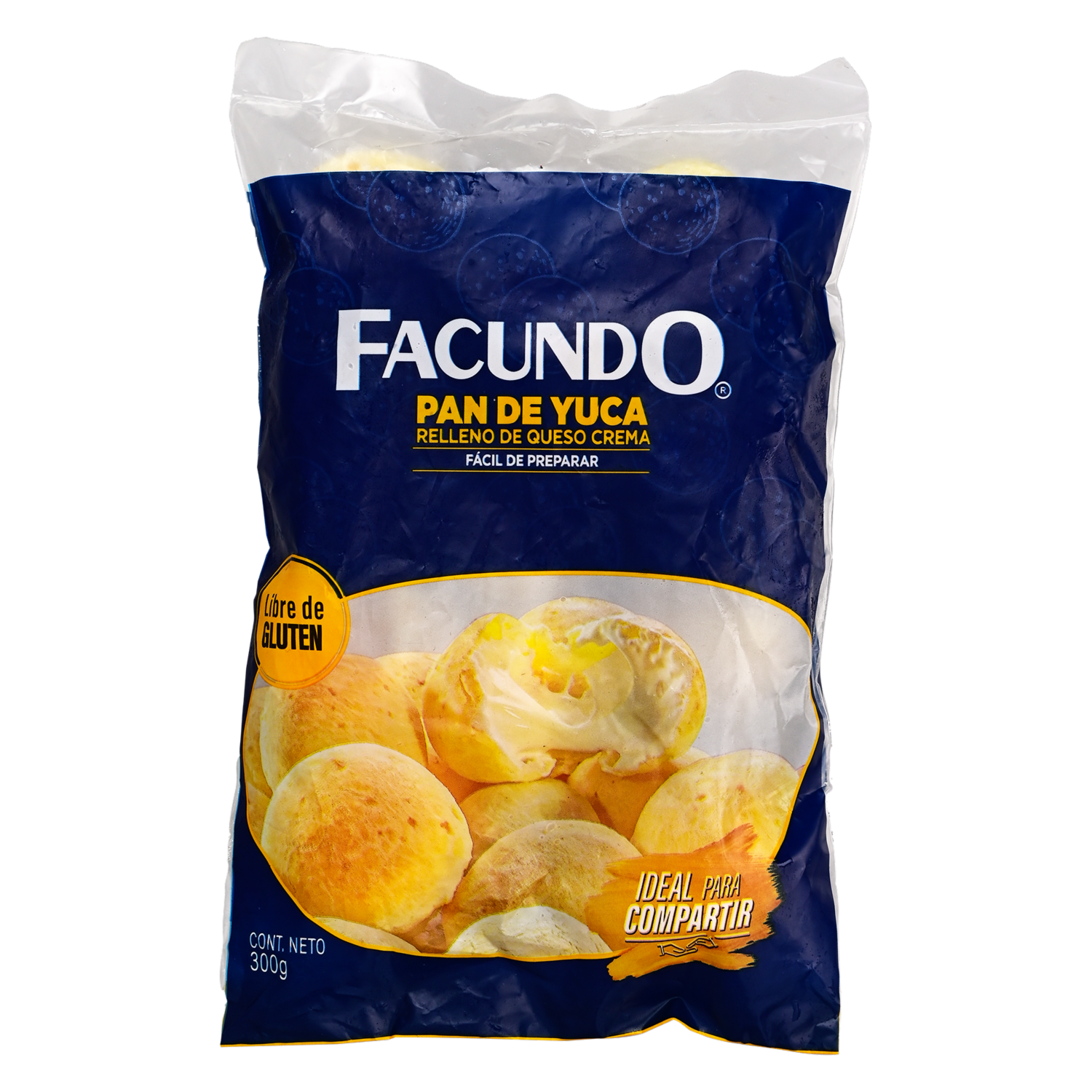 Pan De Yuca Relleno De Queso Crema FACUNDO 300 G