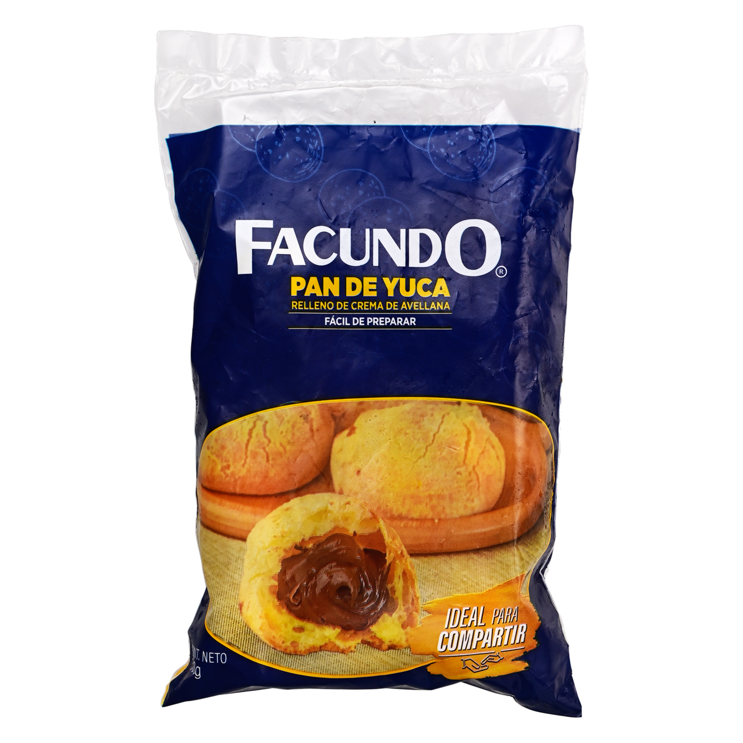 Pan De Yuca Relleno De Crema De Avellana FACUNDO 300 G
