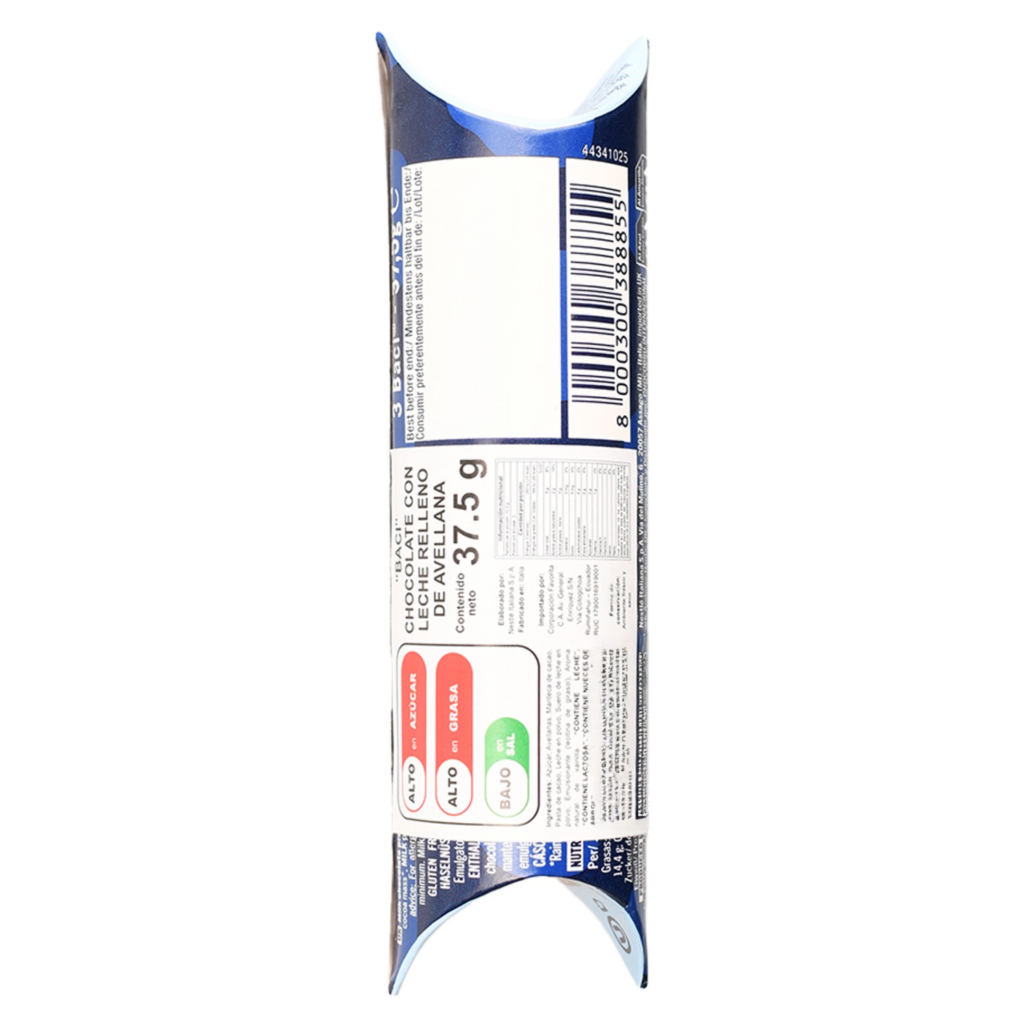 Chocolate Con Leche Relleno De Avellana BACI 37.50 G
