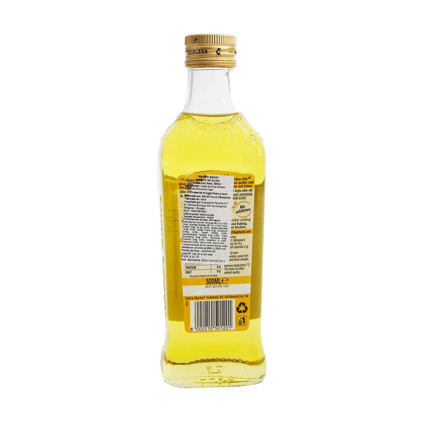 Aceite Oliva FILIPPO Botella