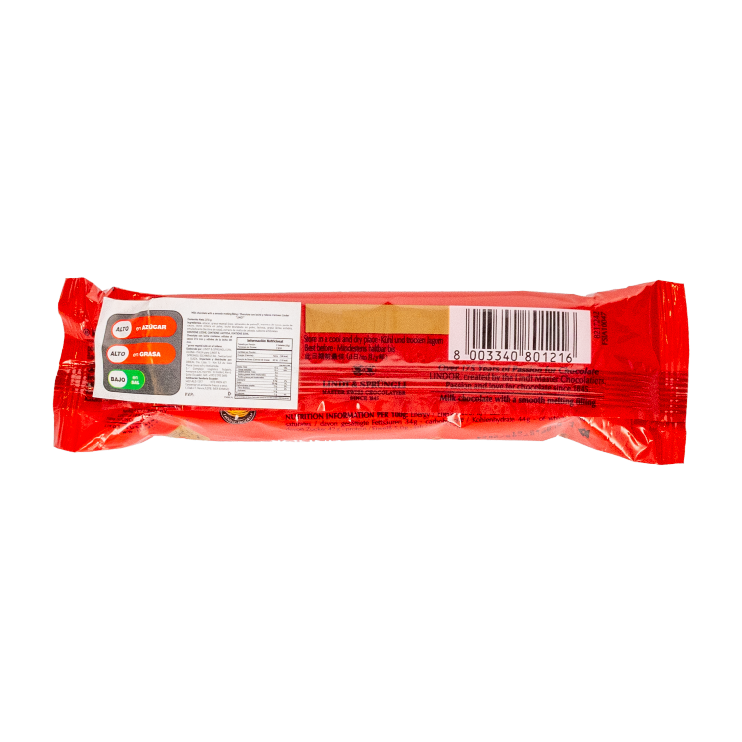 Chocolate Con Leche LINDT 37 G