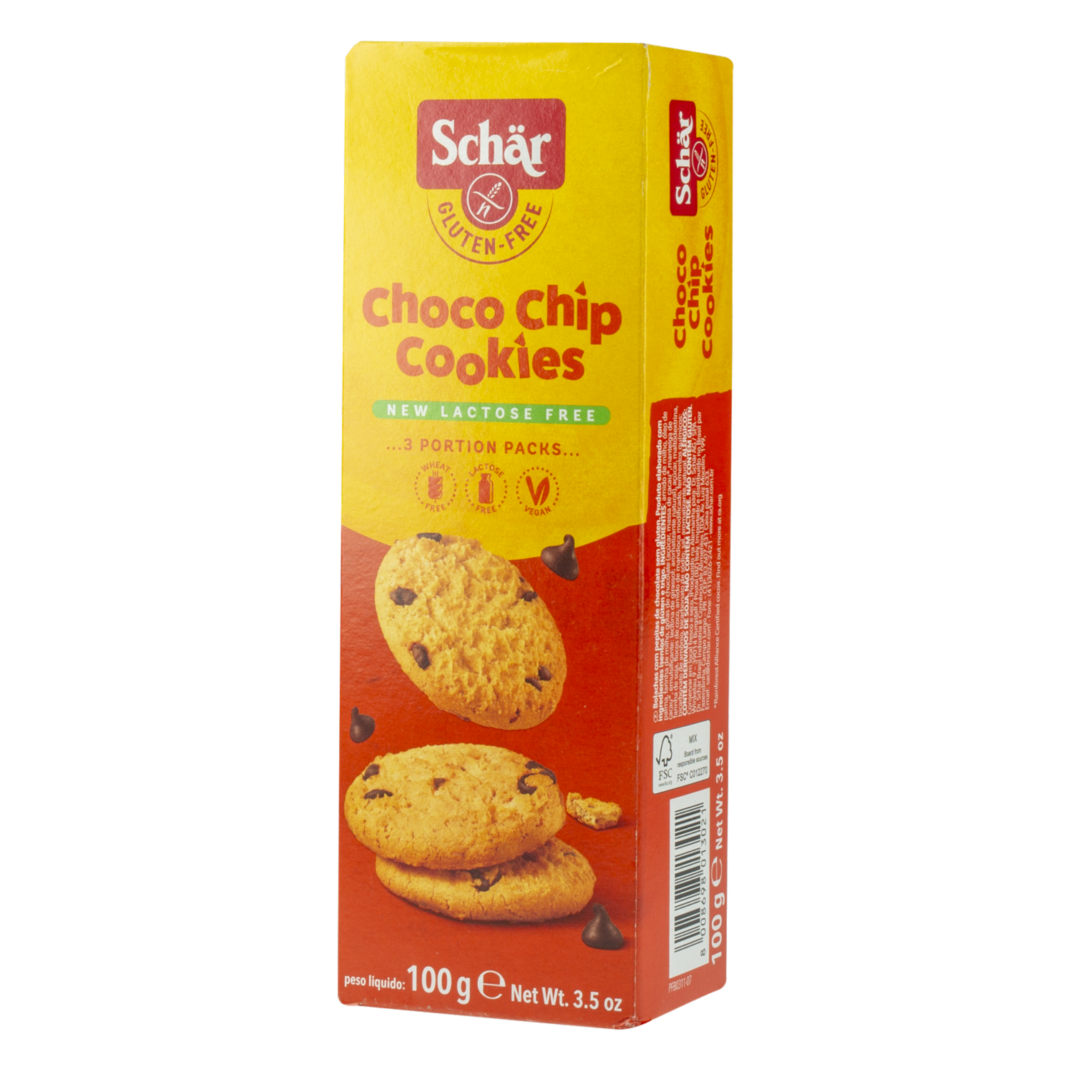 Galleta Choco Chips Sin Gluten SCHÄR 100 G