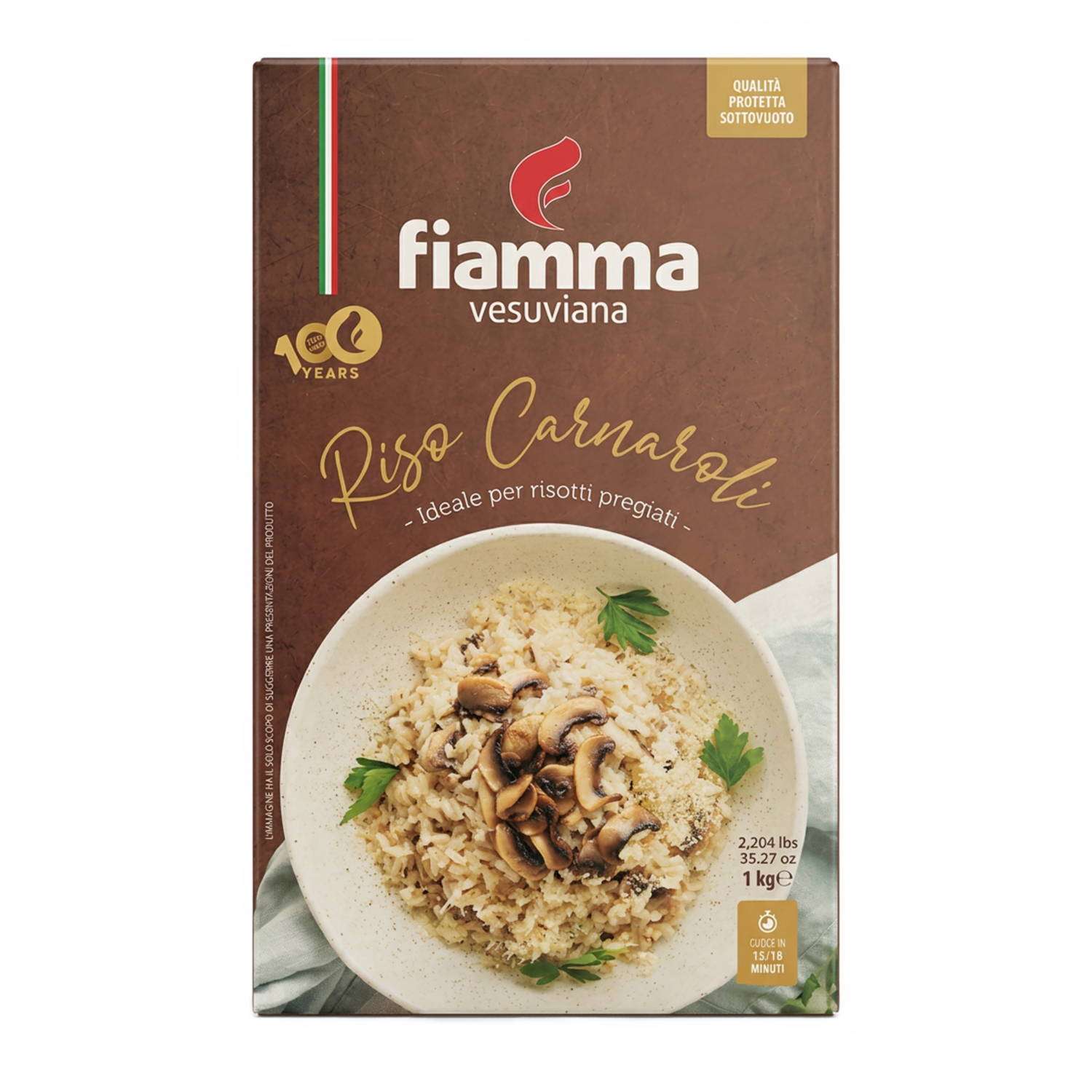 Arroz Riso Carnaroli FIAMMA VESUVIANA 1000 G