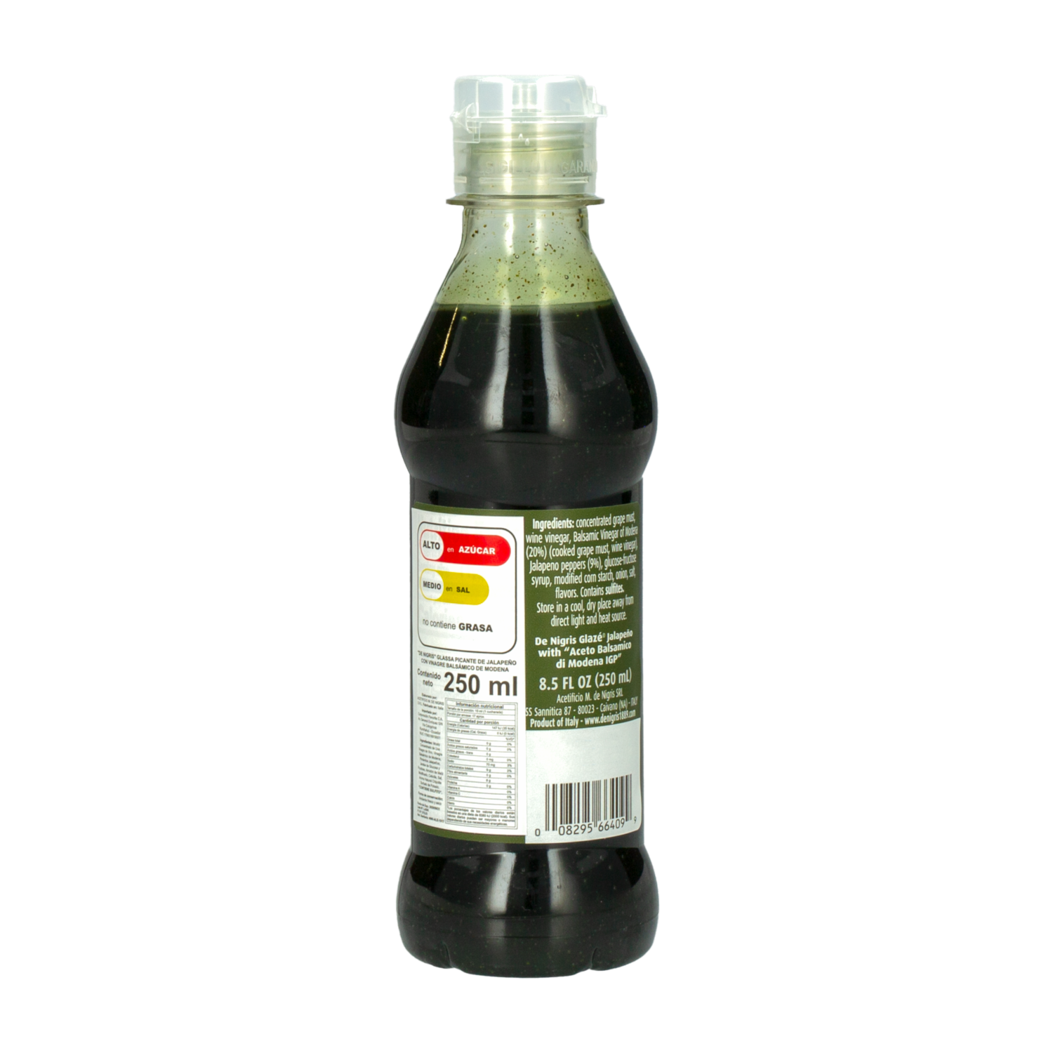 Glassa Picante Jalapeño Con Vinagre Balsámico DE NIGRIS 250 Ml