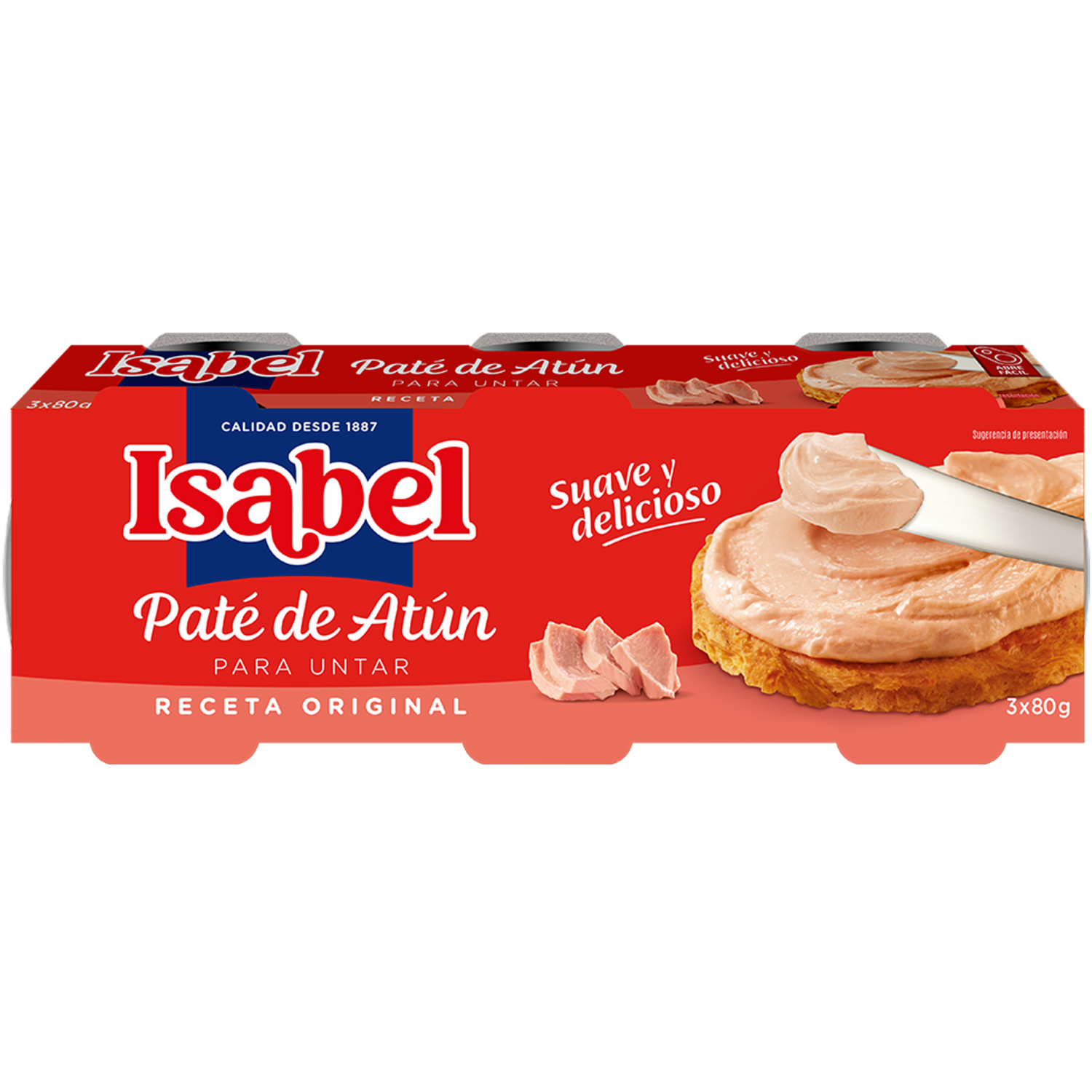 Pate De Atún ISABEL 3 X 80 G
