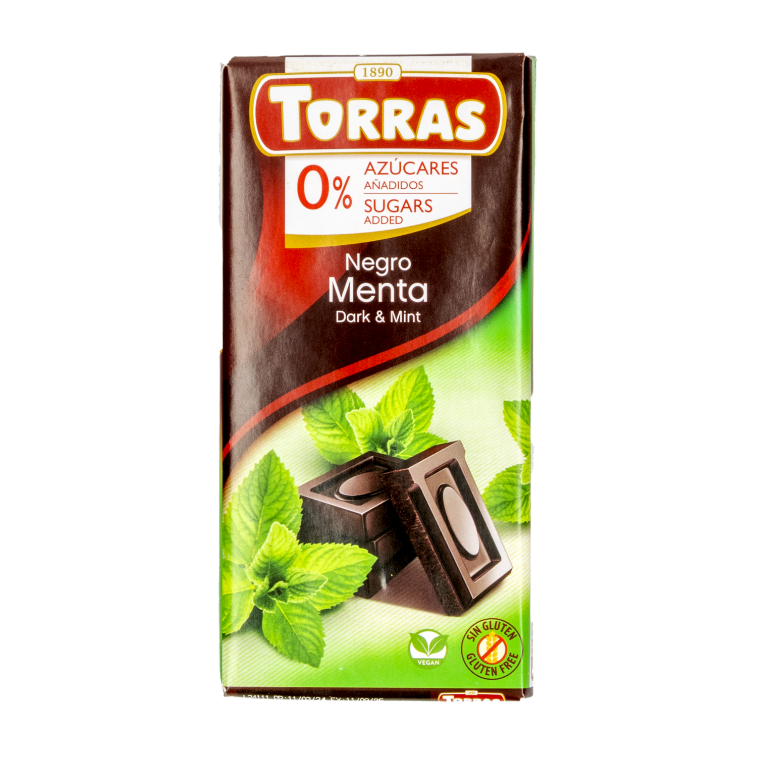Chocolate Negro Sabor A Menta TORRAS 75 G