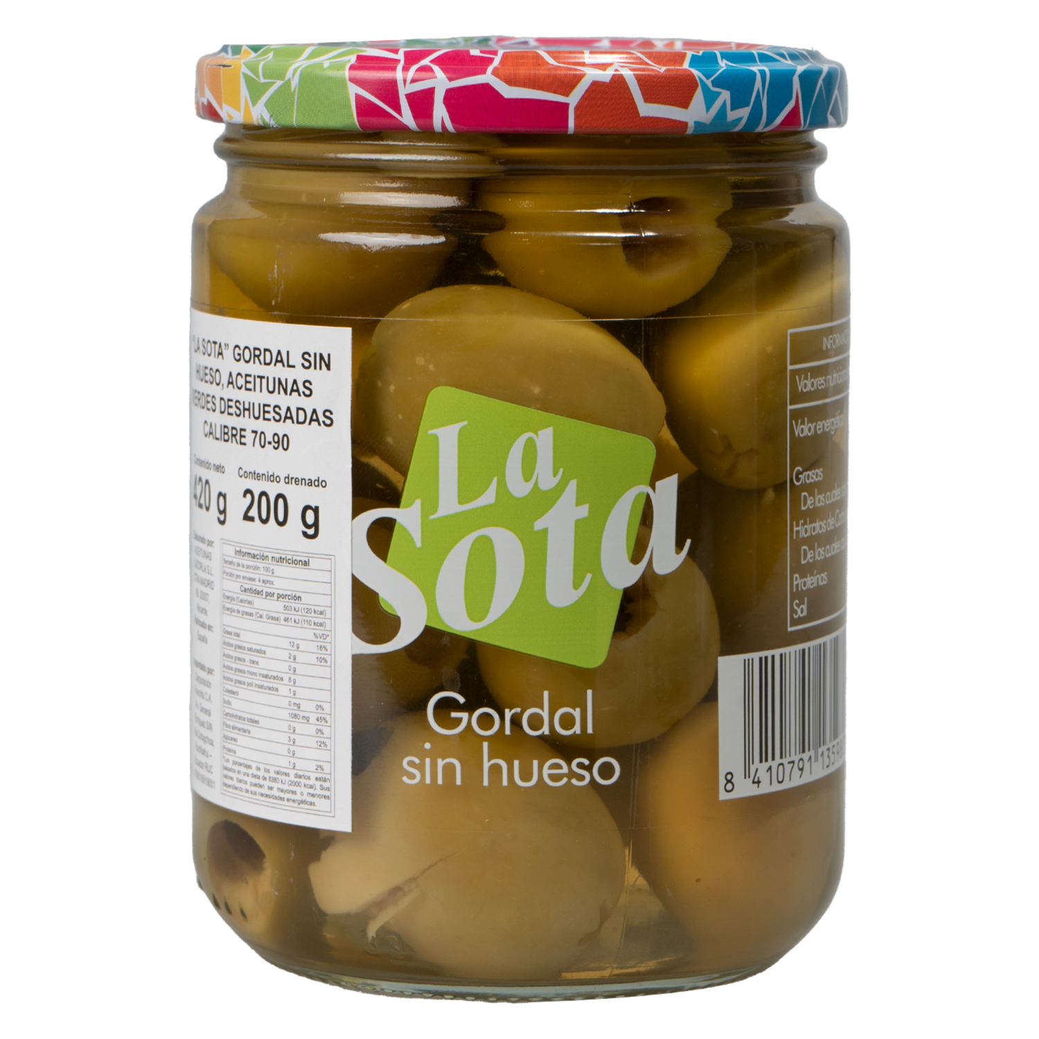 Aceitunas Gordal Sin Hueso LA SOTA 420 G